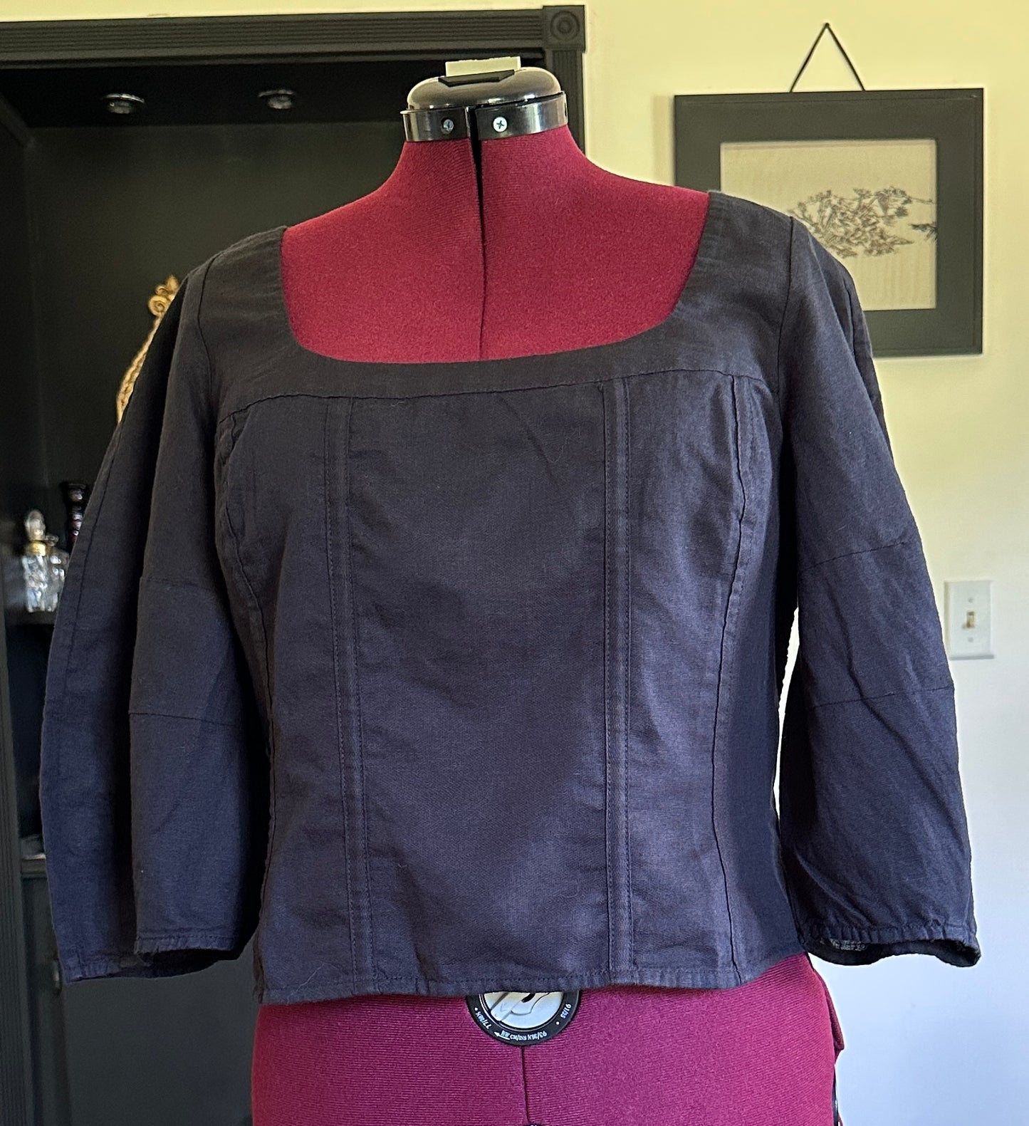 Linen Bodice Top SZ 16