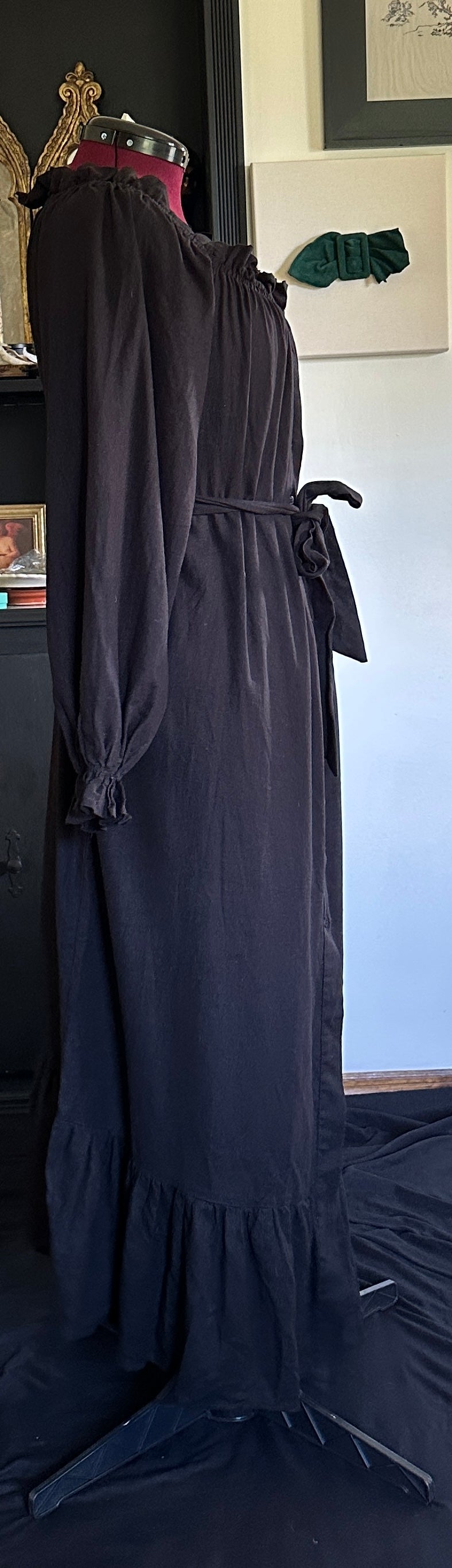 Linen Romantic Chemise Dress 2X - 3X