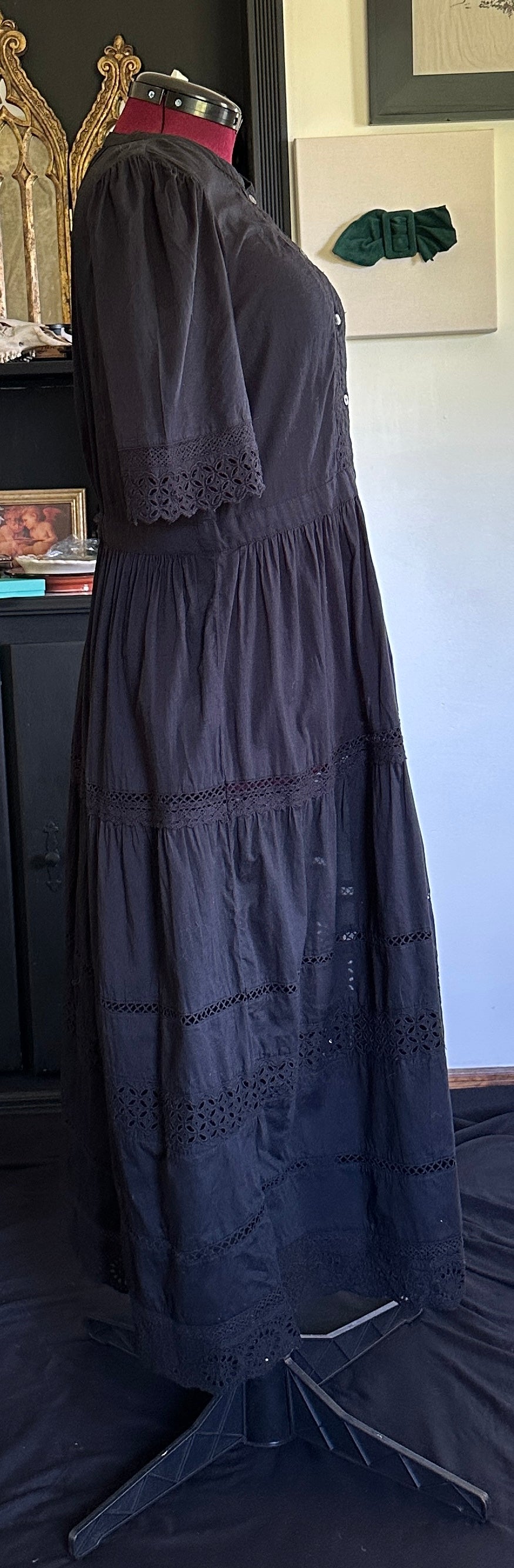 Cotton & Eyelet Dress L