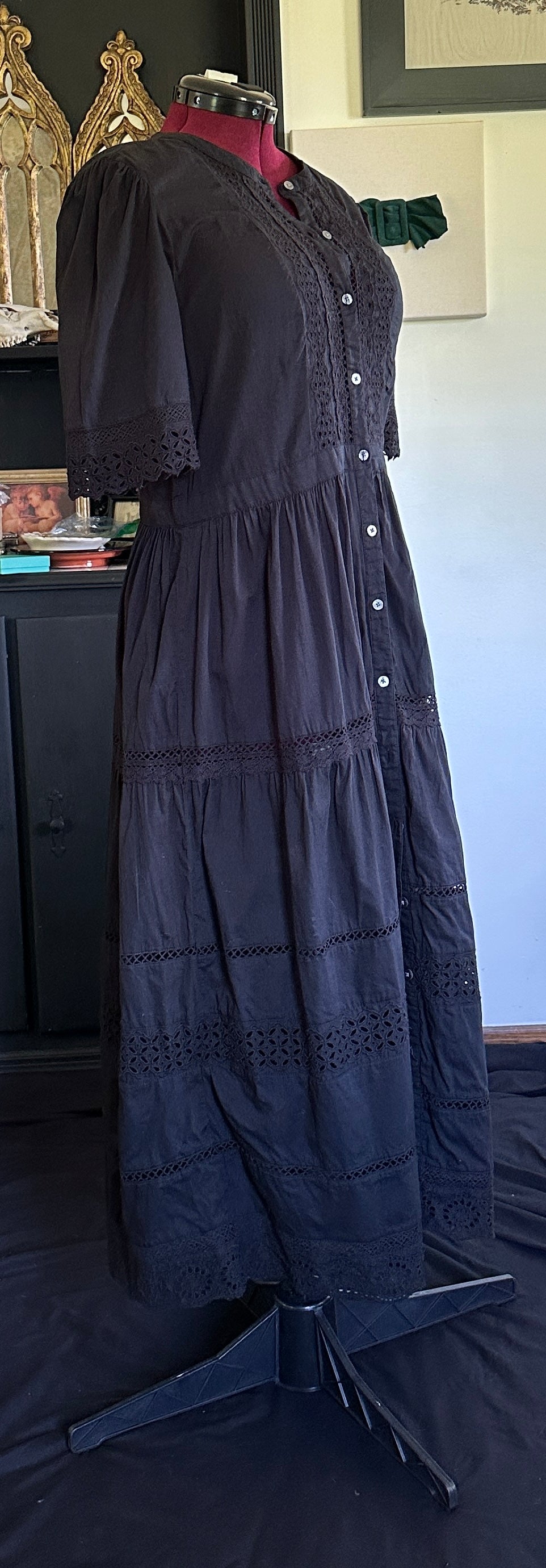 Cotton & Eyelet Dress L