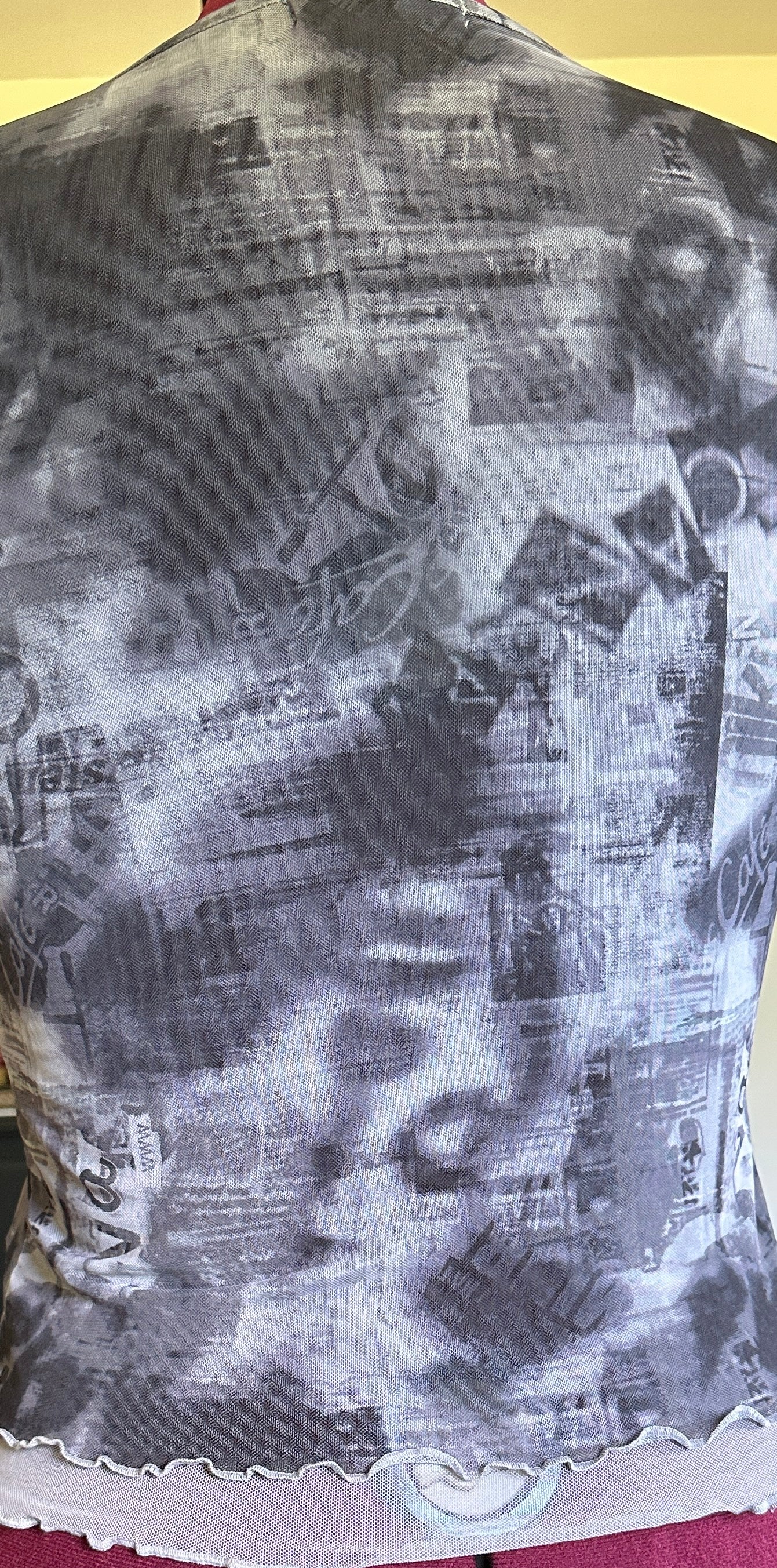 Y2K Graphic Mesh Tee