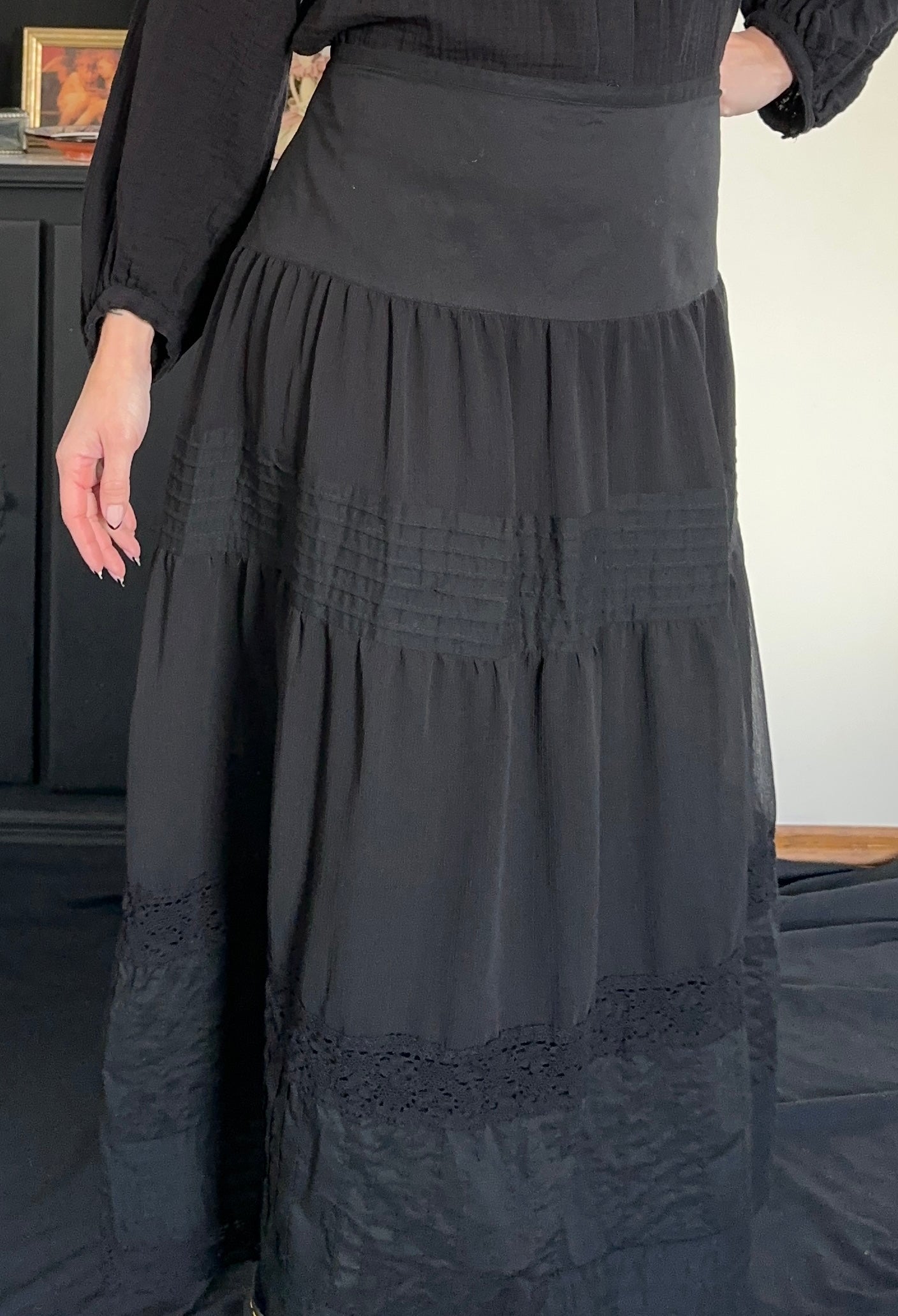 Layered Cotton Cottage Skirt SZ 10