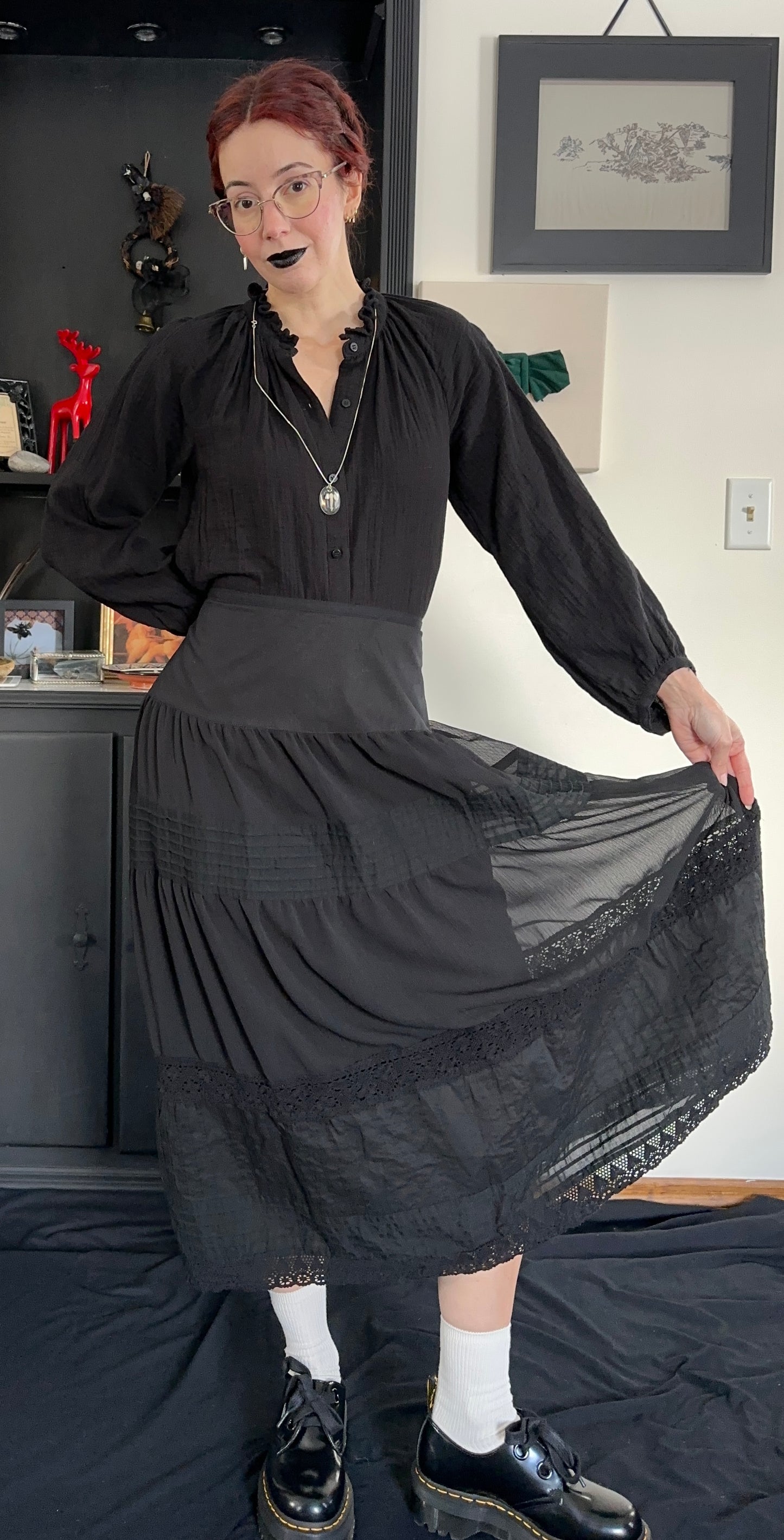 Layered Cotton Cottage Skirt SZ 10