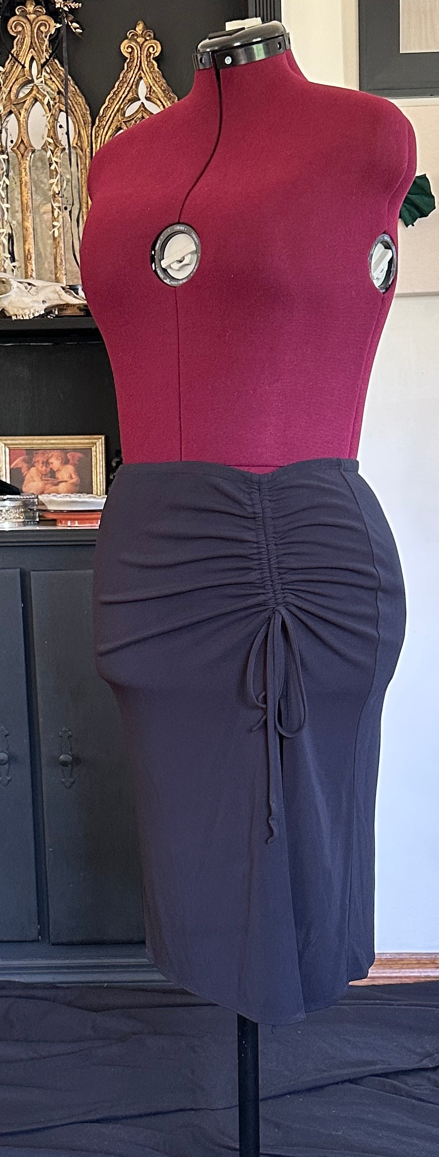 Y2K Drawstring Club Skirt M-L