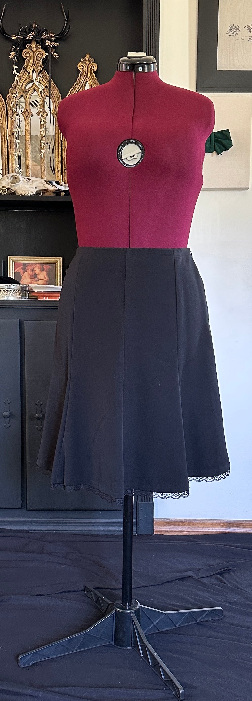 Office Goth Skirt SZ 12