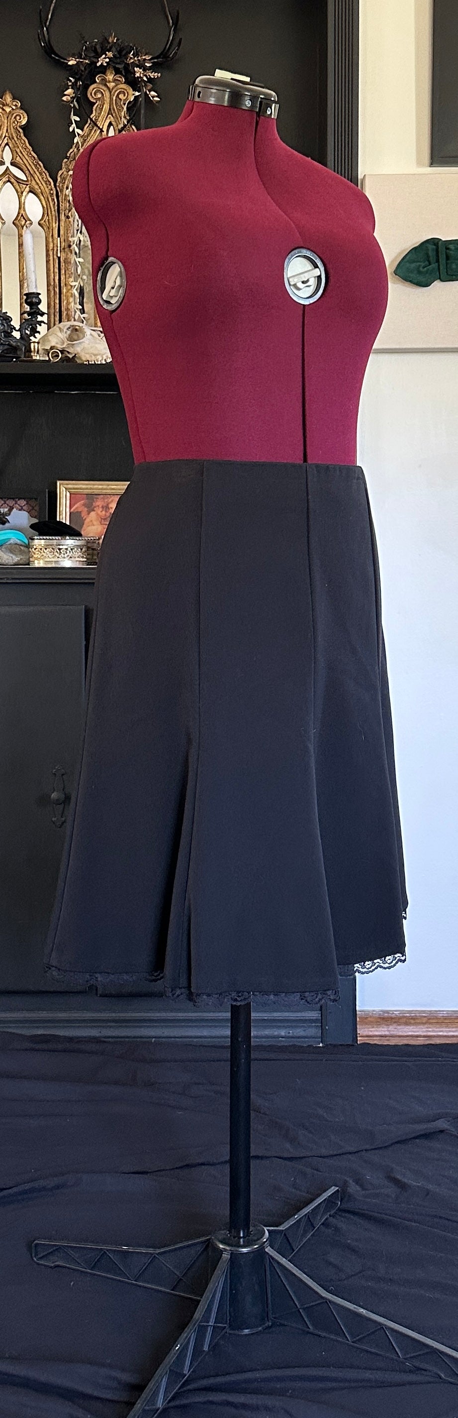 Office Goth Skirt SZ 12