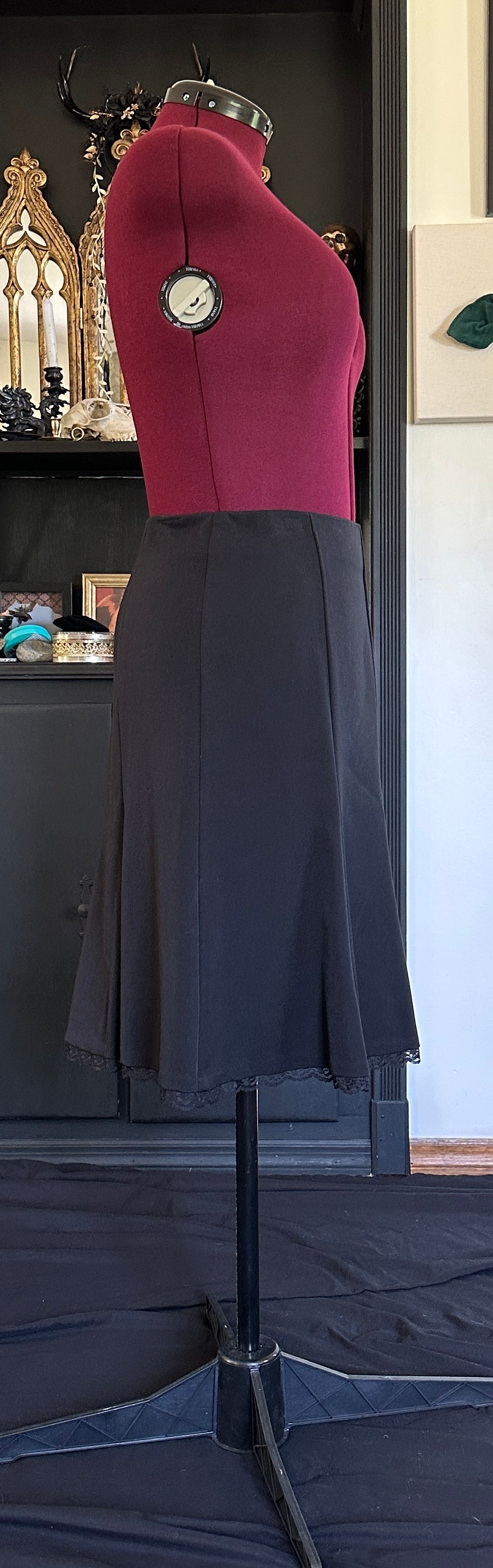 Office Goth Skirt SZ 12