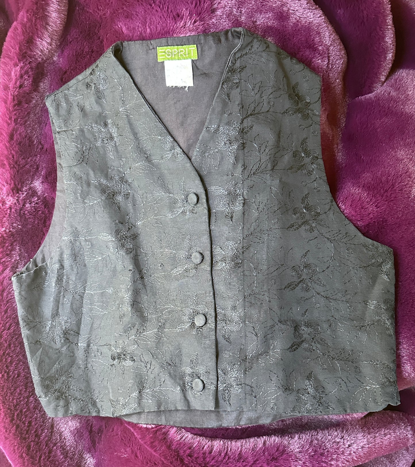 Vintage Esprit Soft Goth Vest L