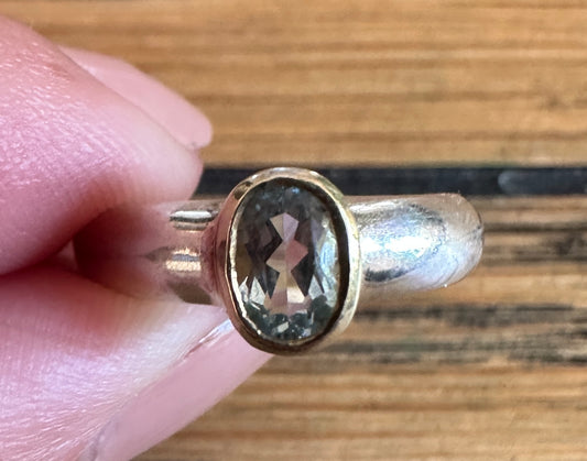 Aquamarine Stackable Ring