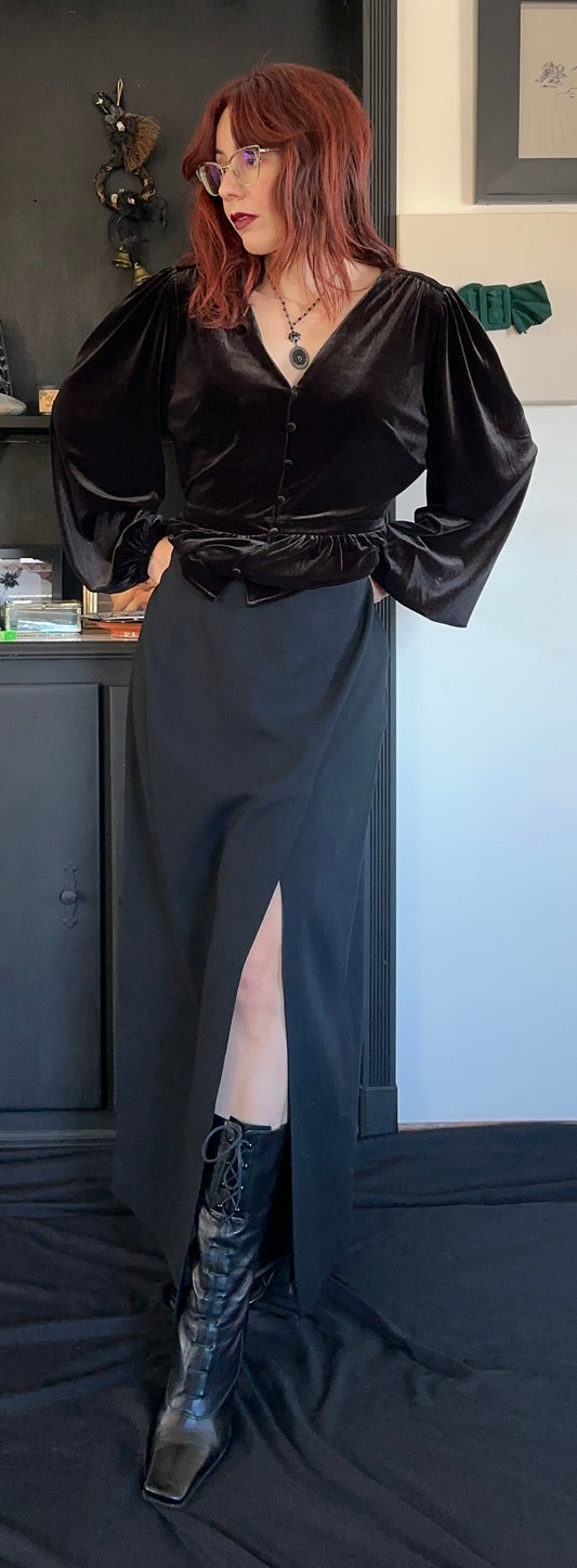 High Slit Vixen Wrap Skirt SZ 14
