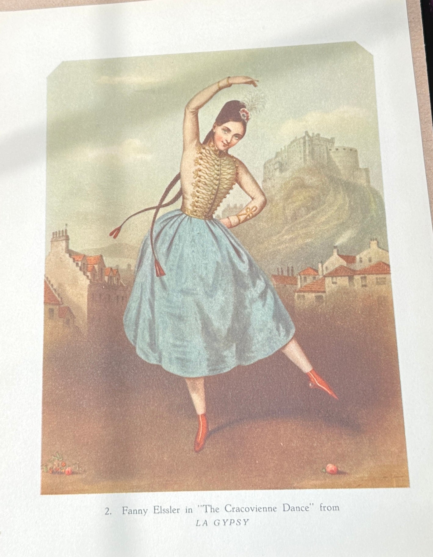Vintage Dancer Book Print