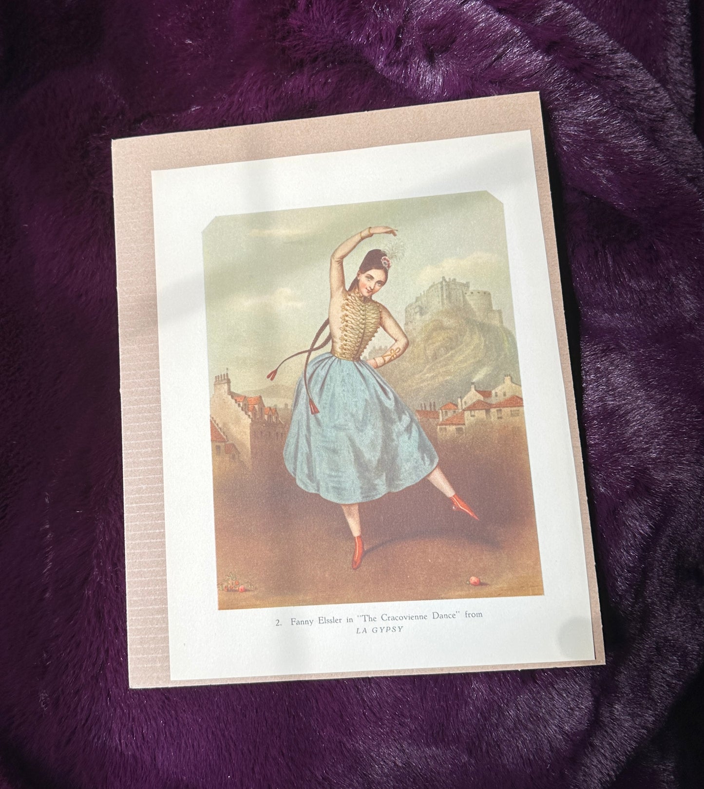 Vintage Dancer Book Print