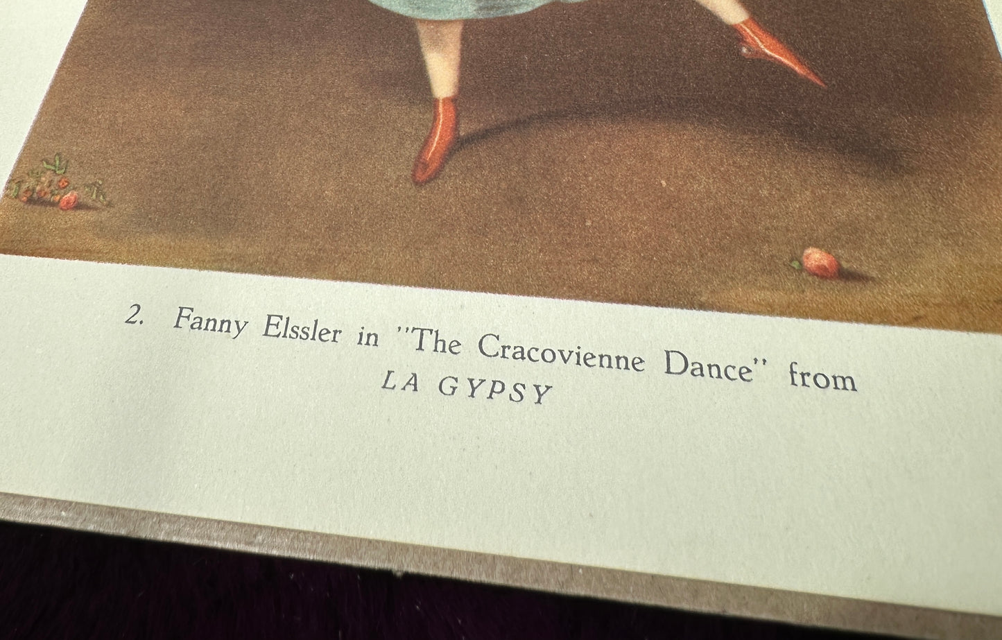 Vintage Dancer Book Print