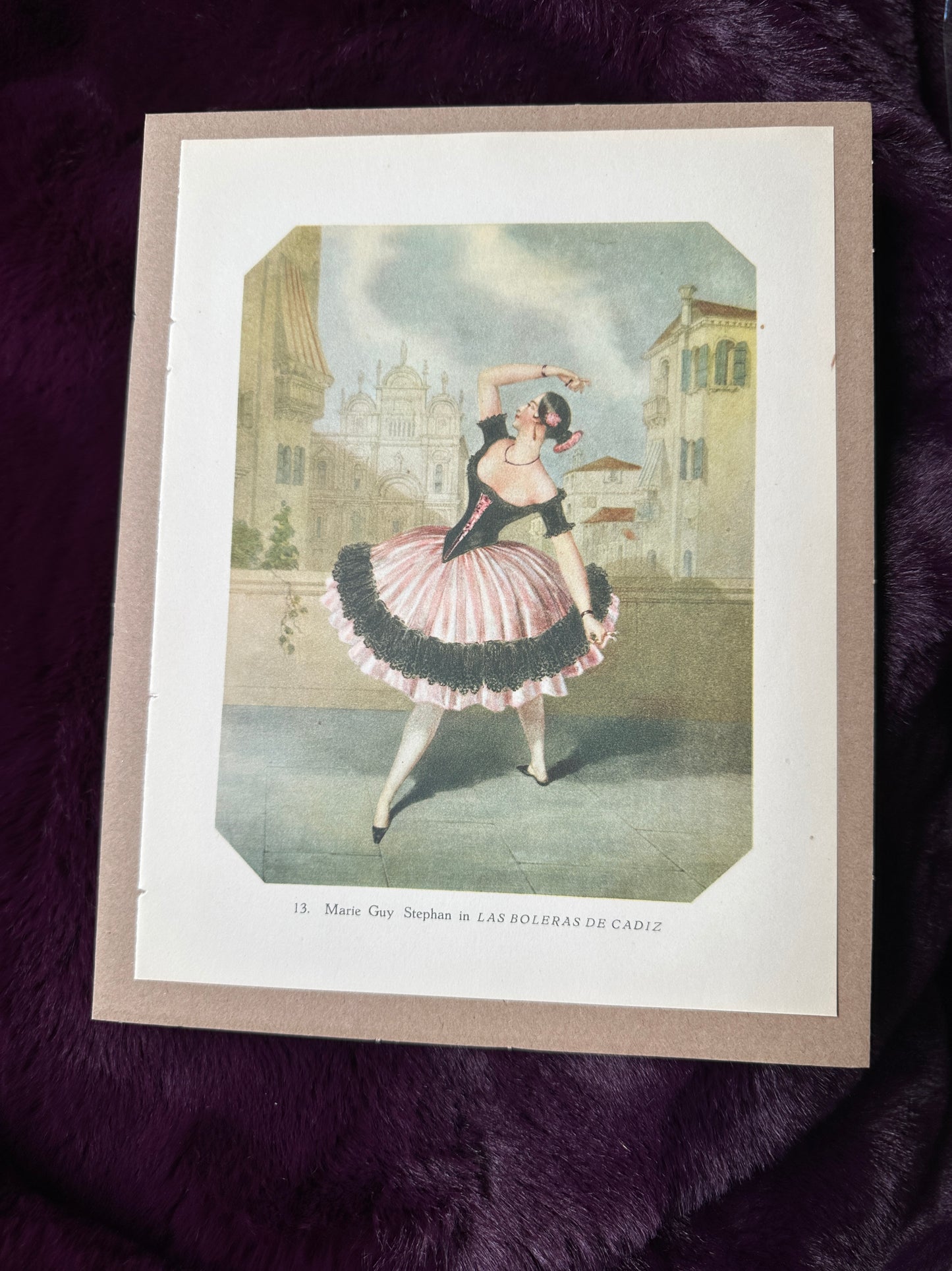 Vintage Spanish Dancer Book Print