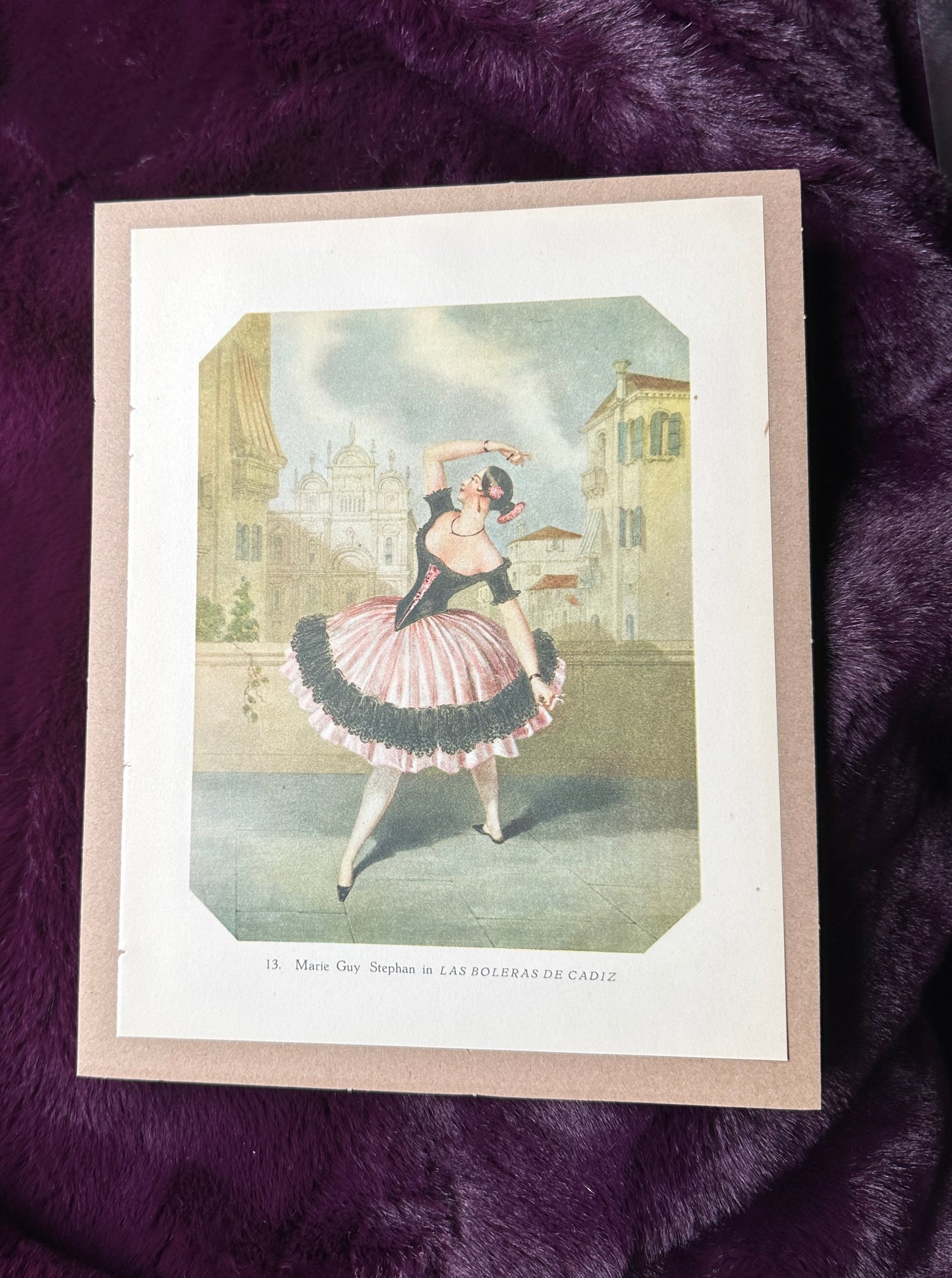 Vintage Spanish Dancer Book Print