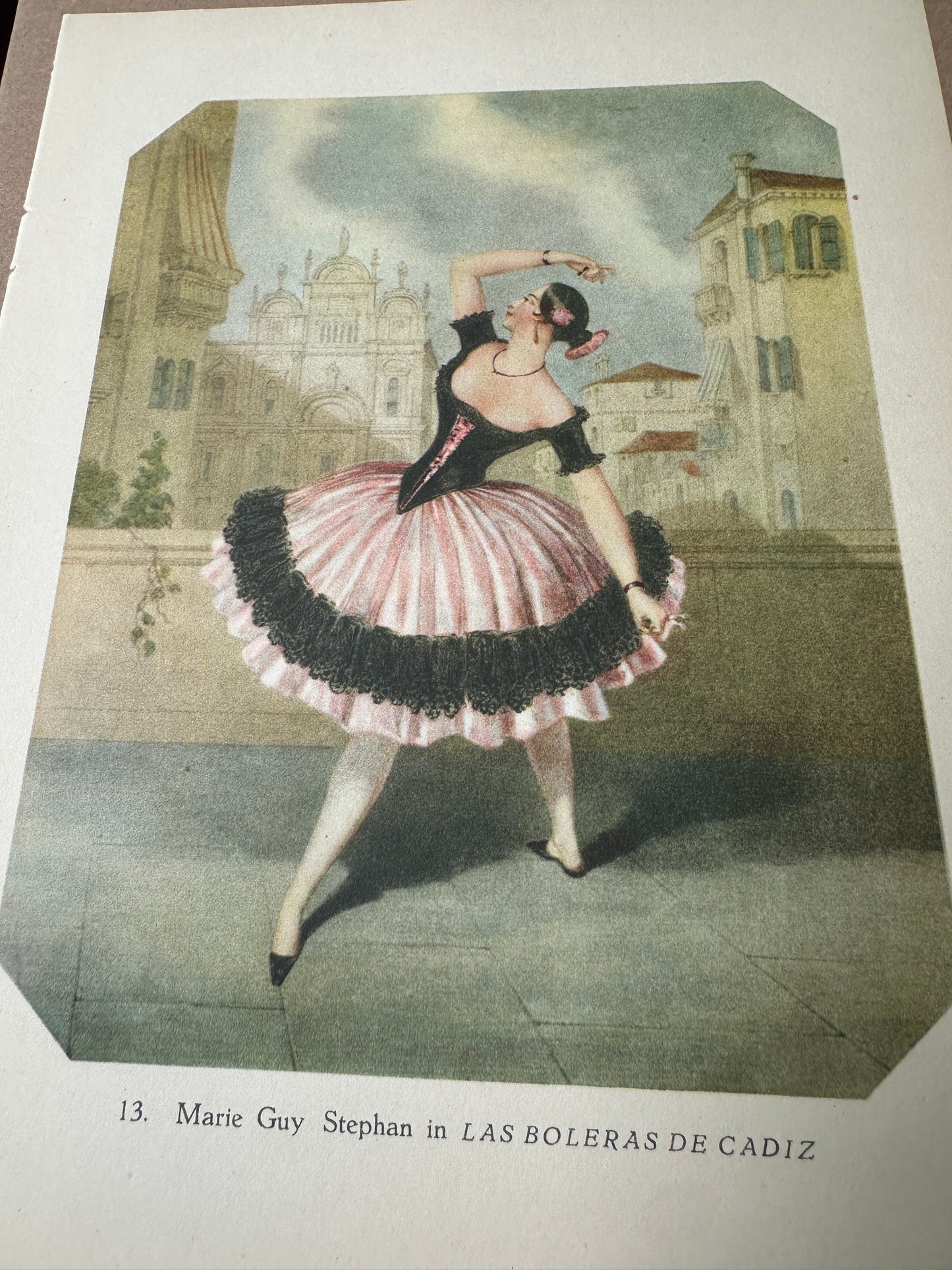 Vintage Spanish Dancer Book Print