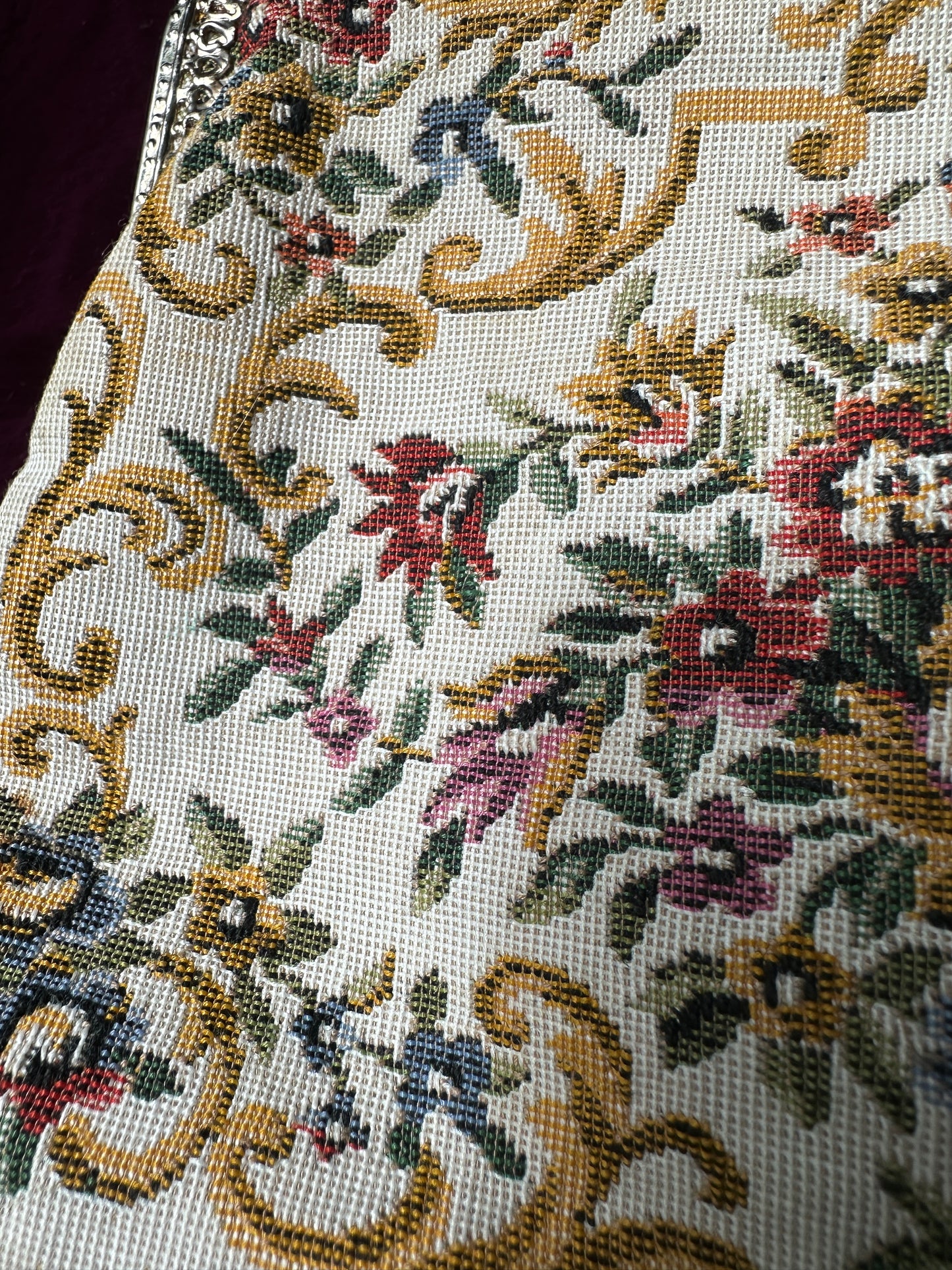 Vintage Needlepoint Clutch