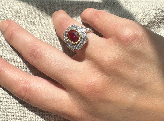 Art Deco Ruby Ring
