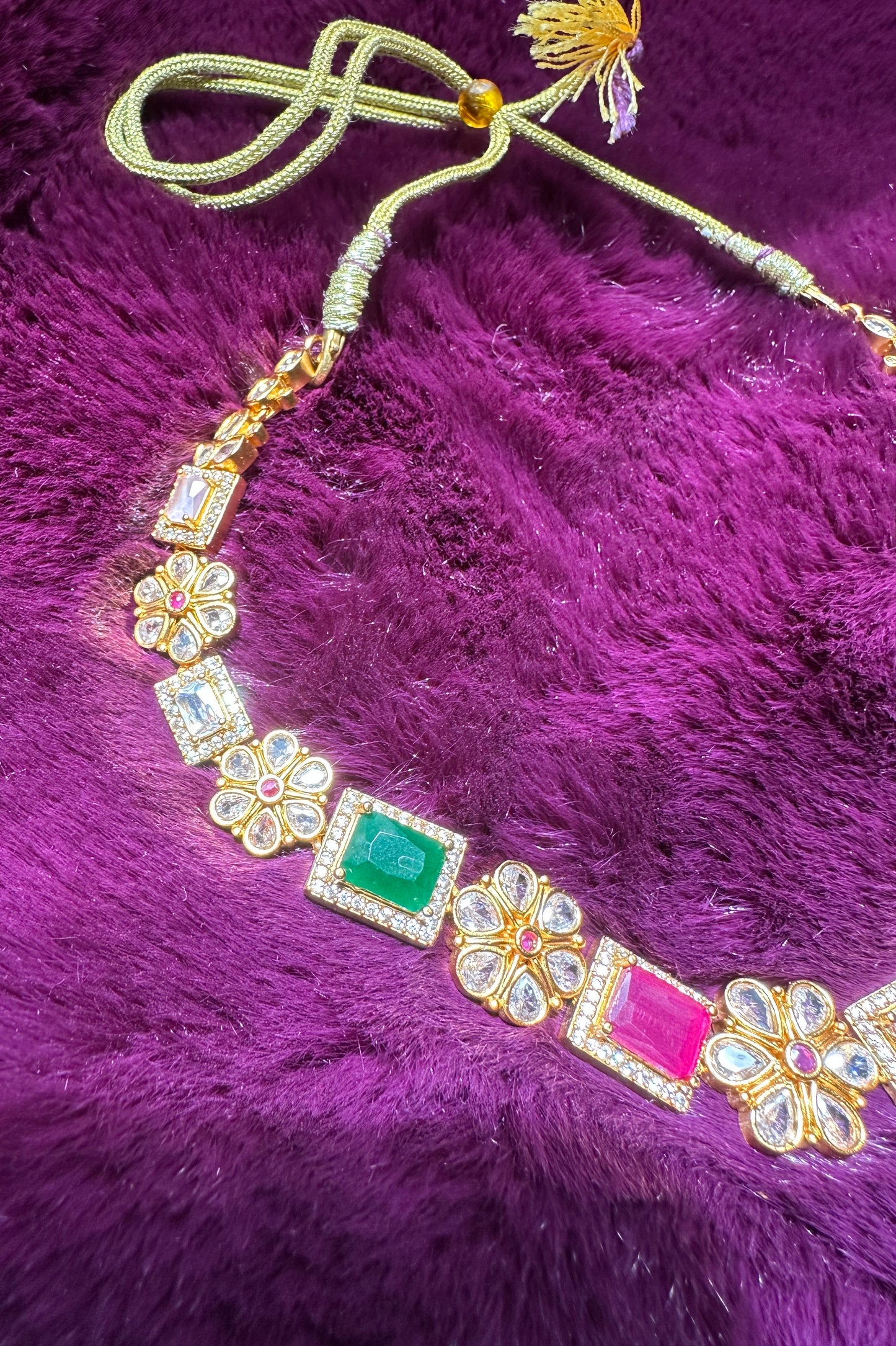 Multi Stone Collar Necklace