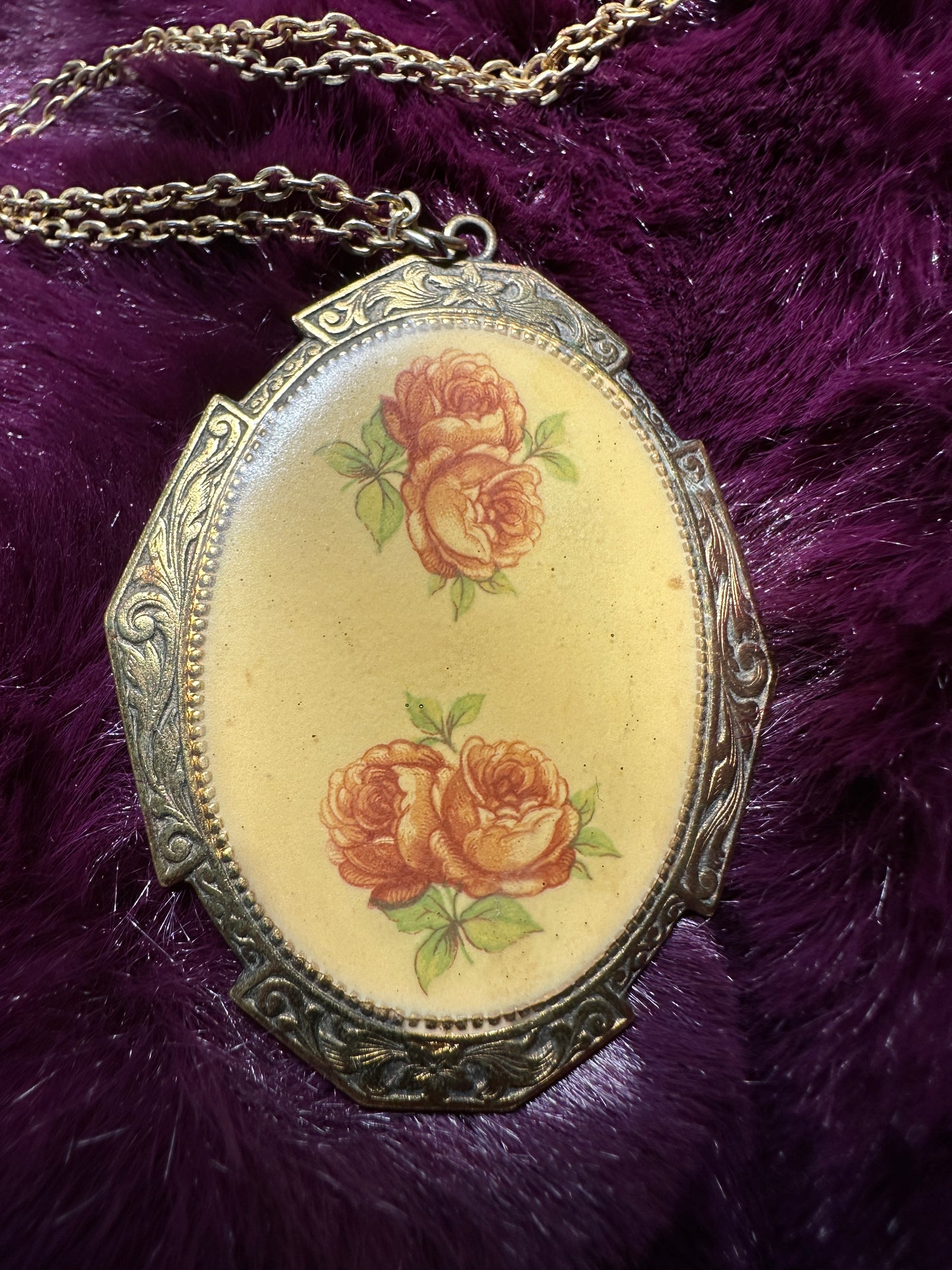Floral Medallion Necklace
