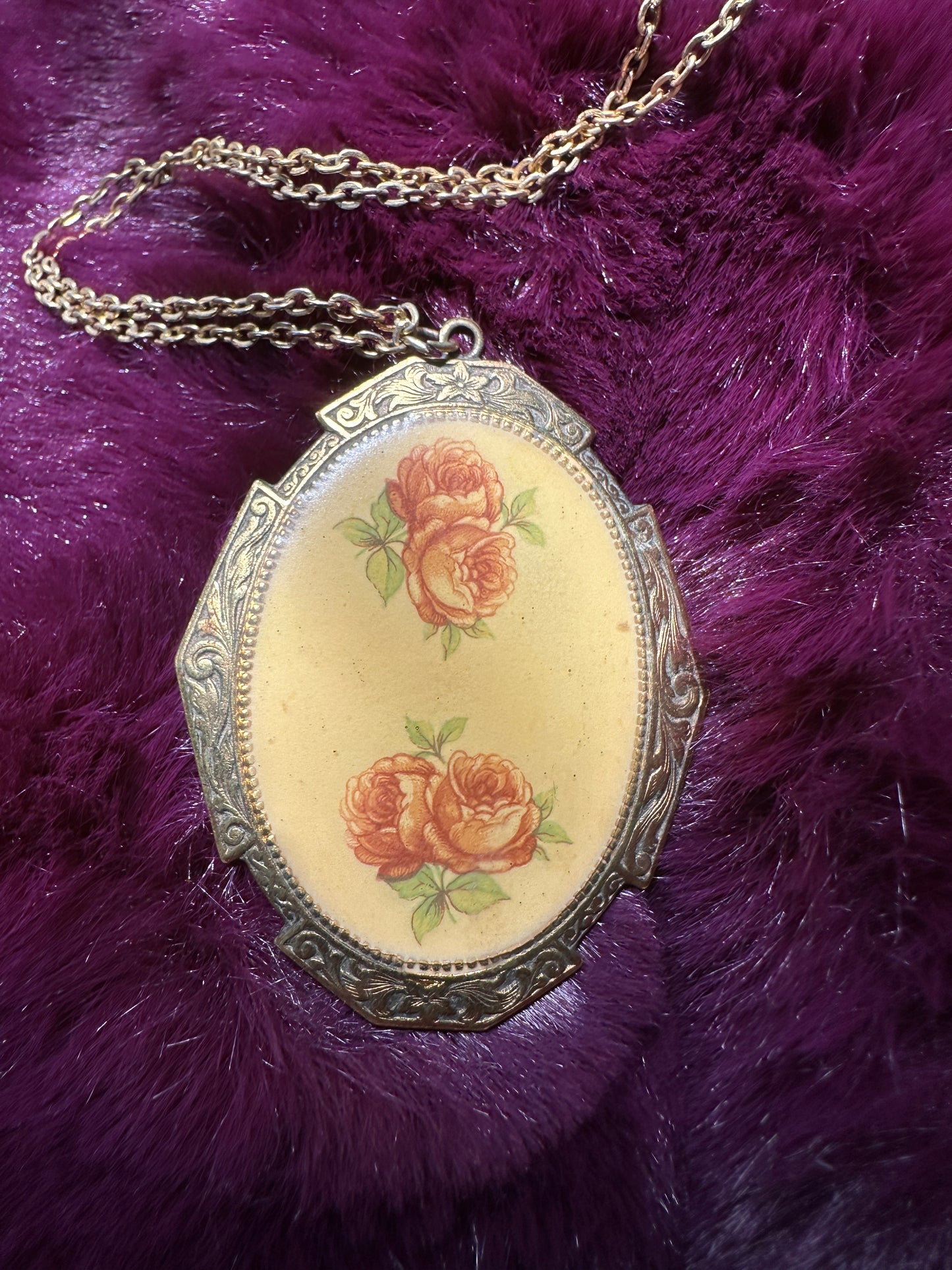 Floral Medallion Necklace