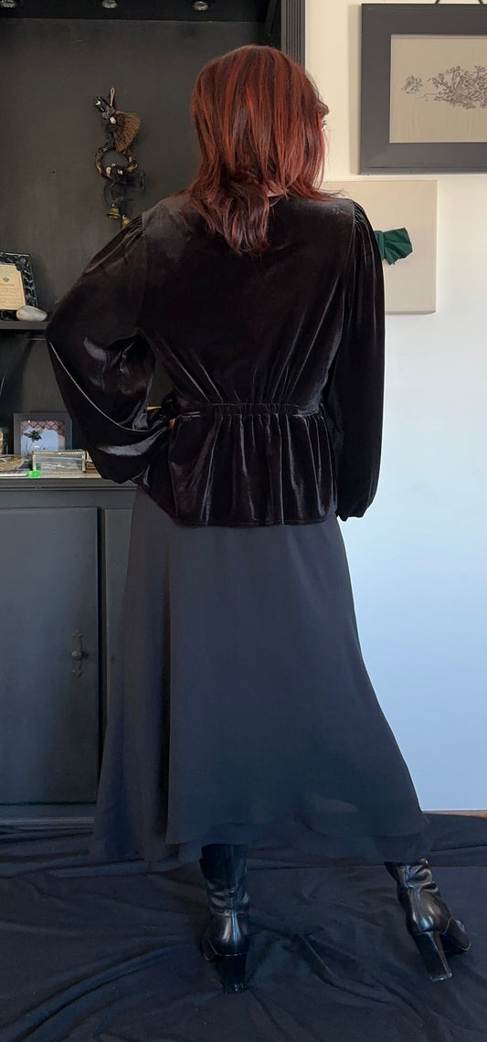 90s Chiffon Witch Skirt XL