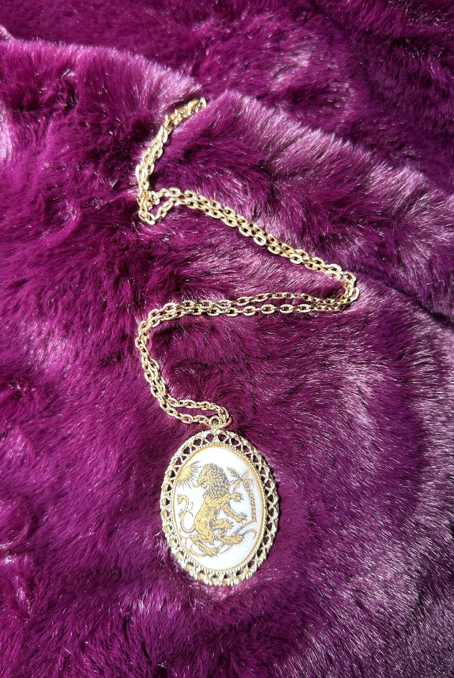 Leo Zodiac Sugar Glass Necklace