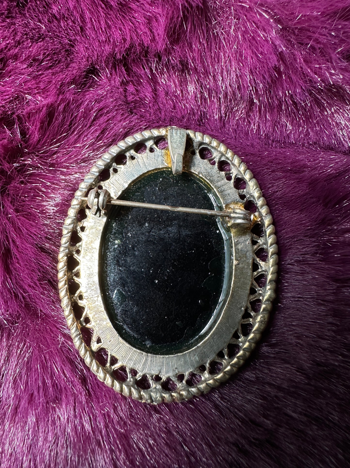 Rococo Revival Courting Brooch Pendant