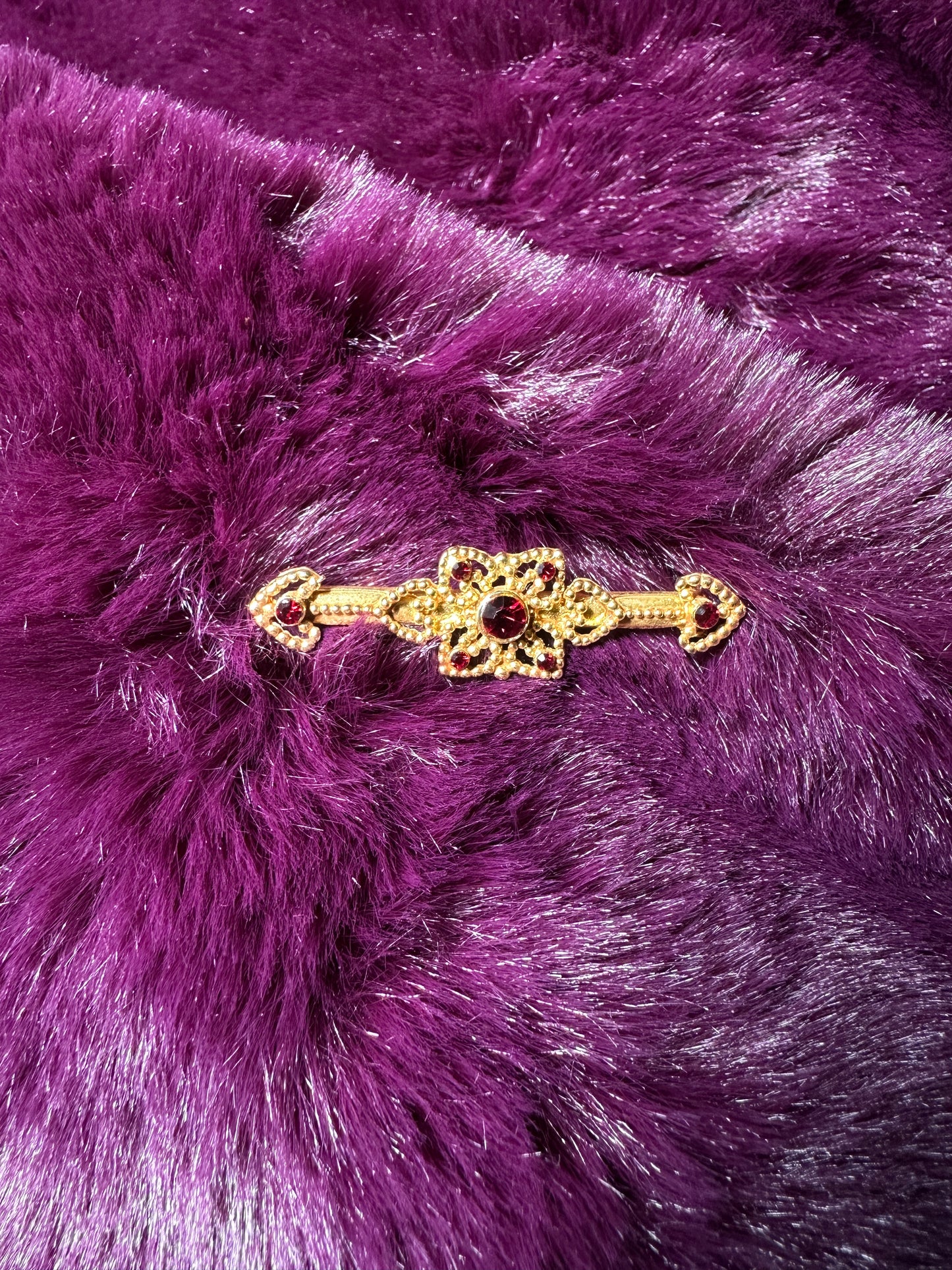 Gold and Ruby Pin