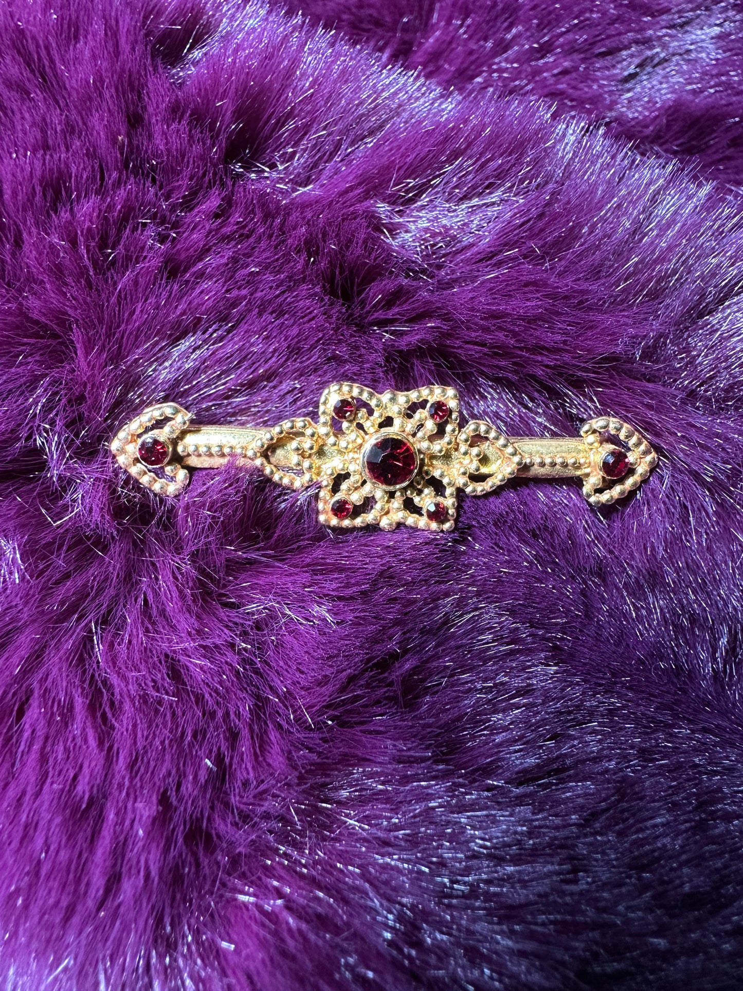 Gold and Ruby Pin