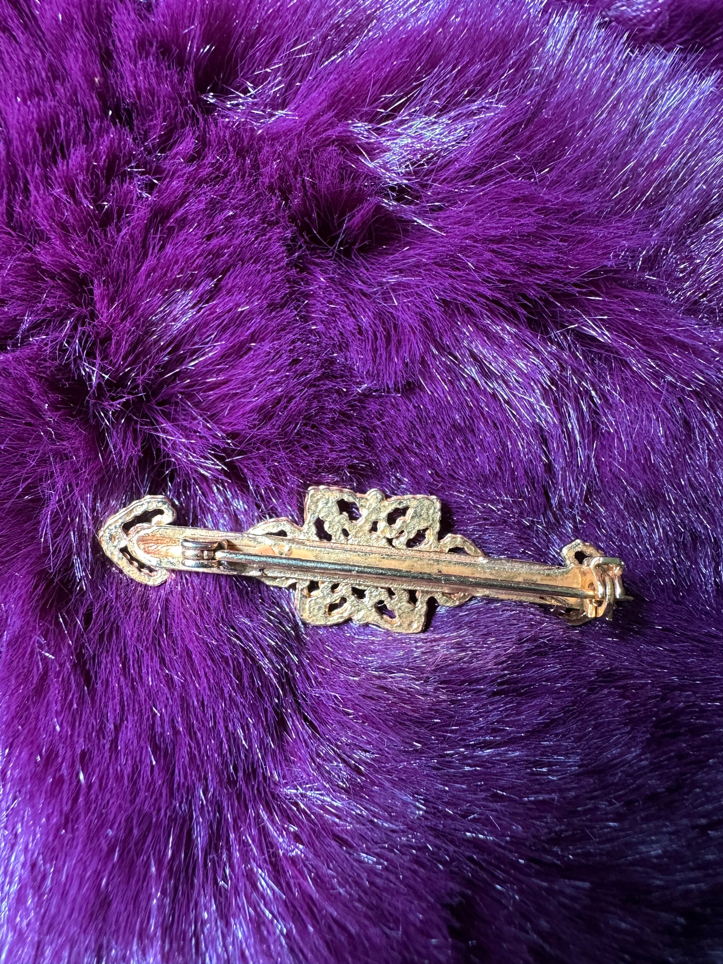 Gold and Ruby Pin