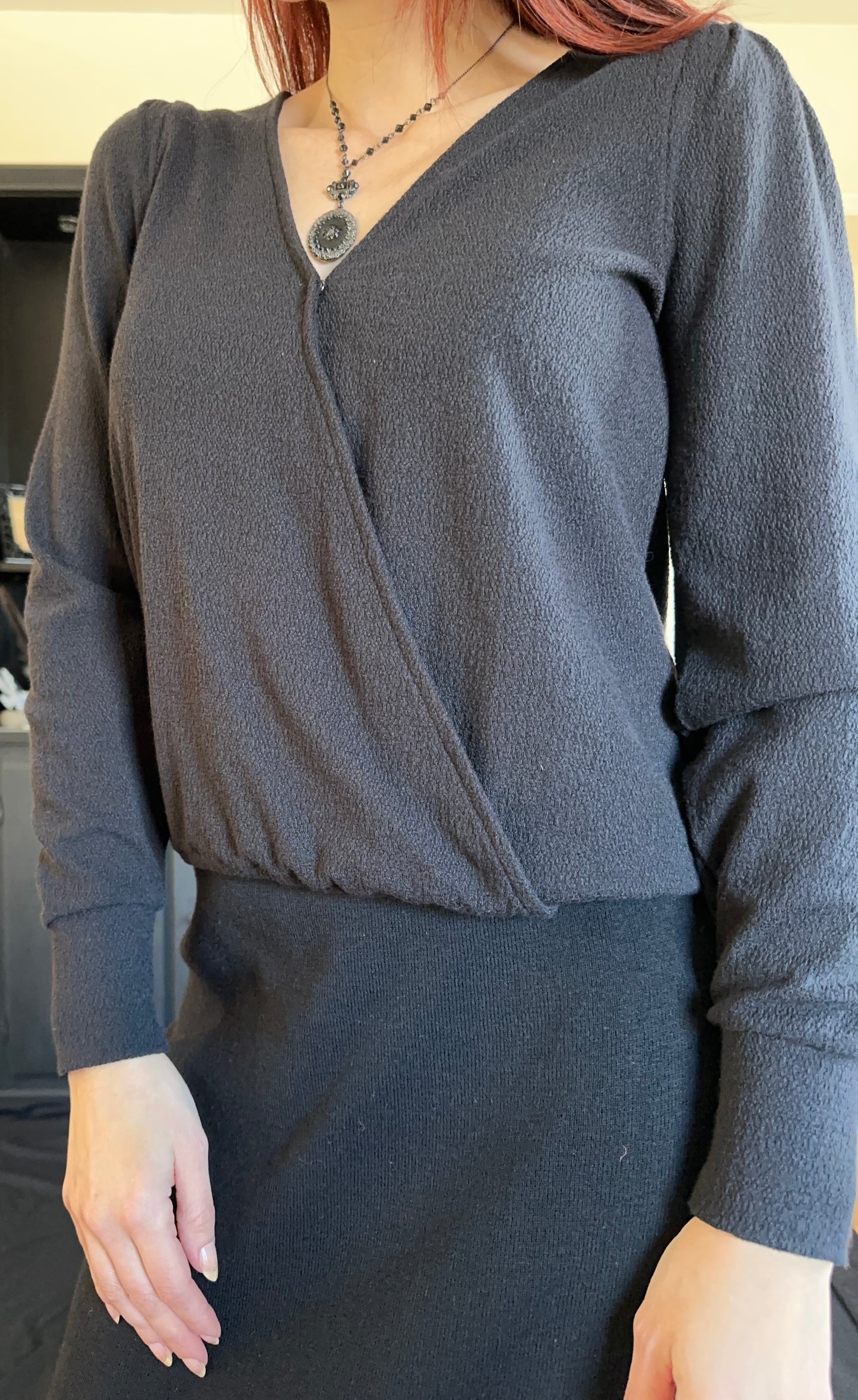 Faux Wrap Top XS