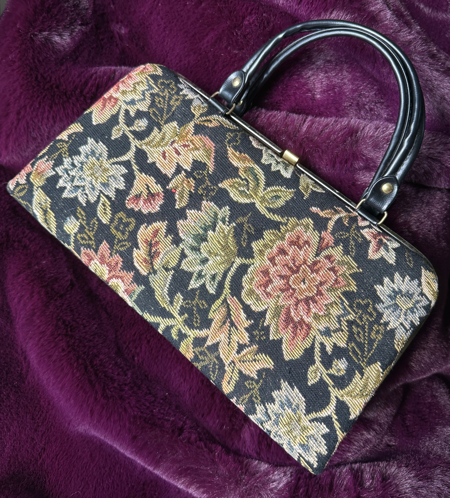 1960s Carpet Dover Bag