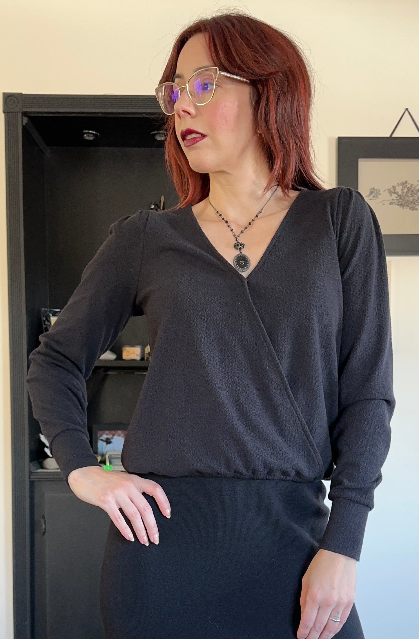 Faux Wrap Top XS
