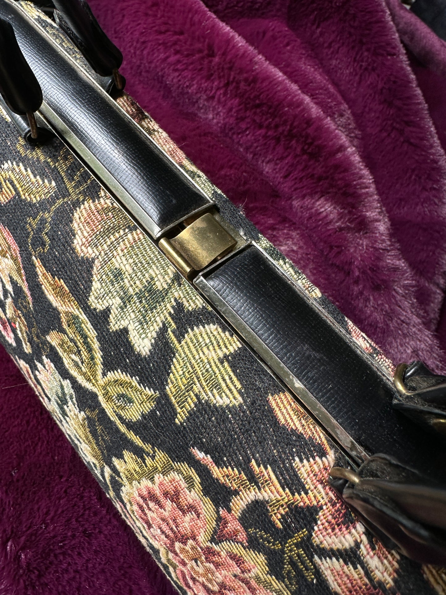 1960s Carpet Dover Bag