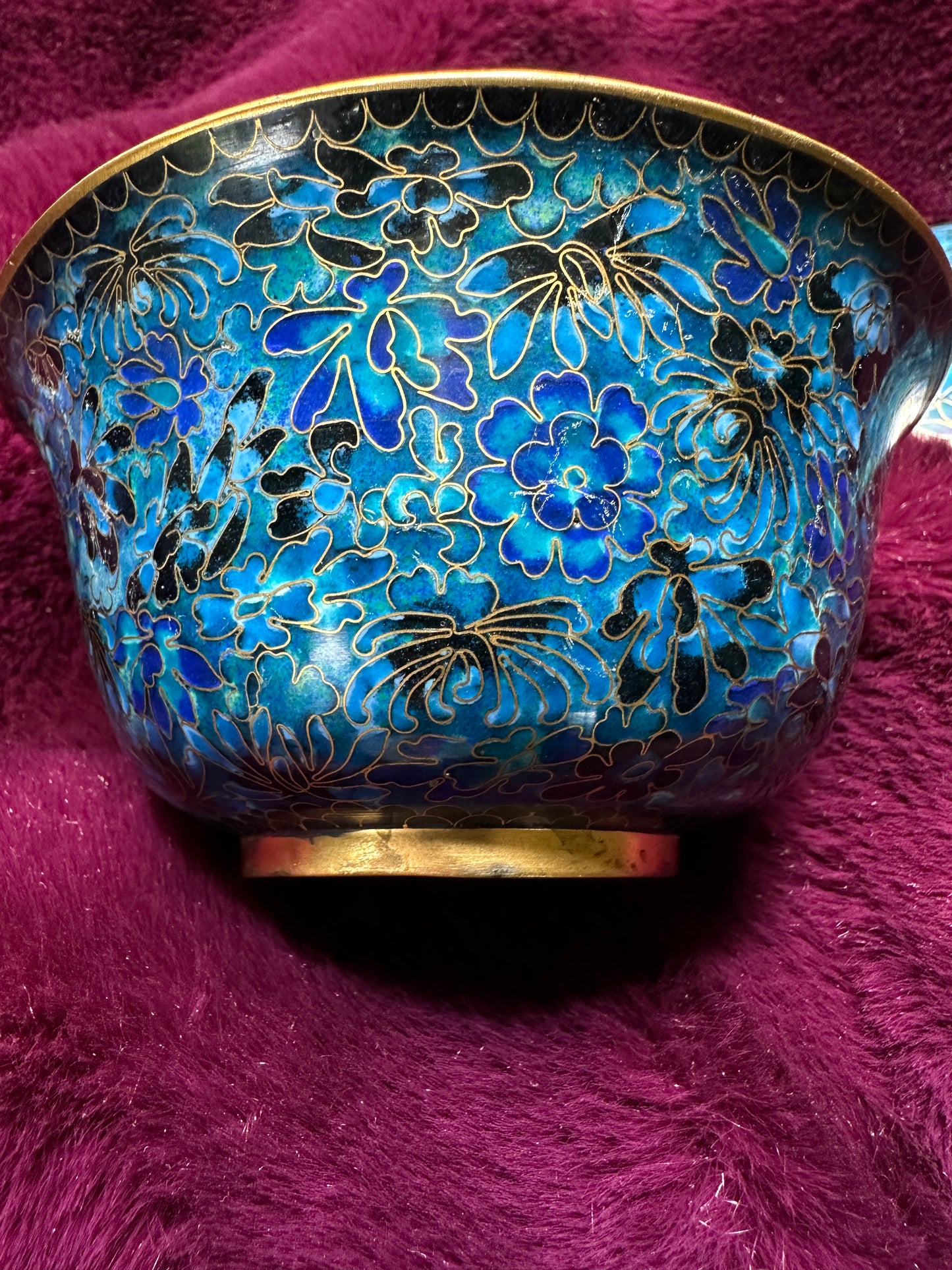Vintage Cloissone Ceramic Bowl With Lid
