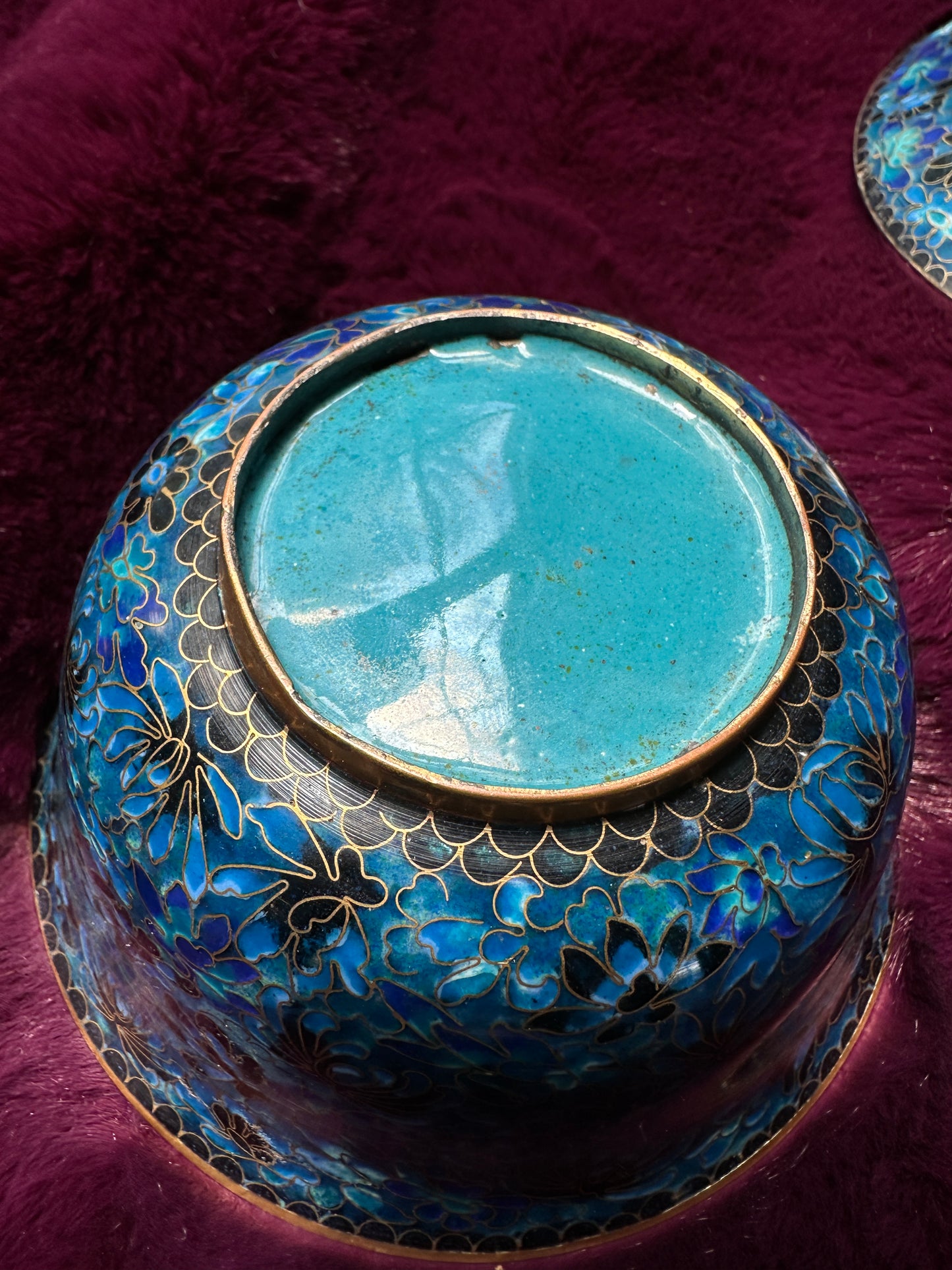 Vintage Cloissone Ceramic Bowl With Lid