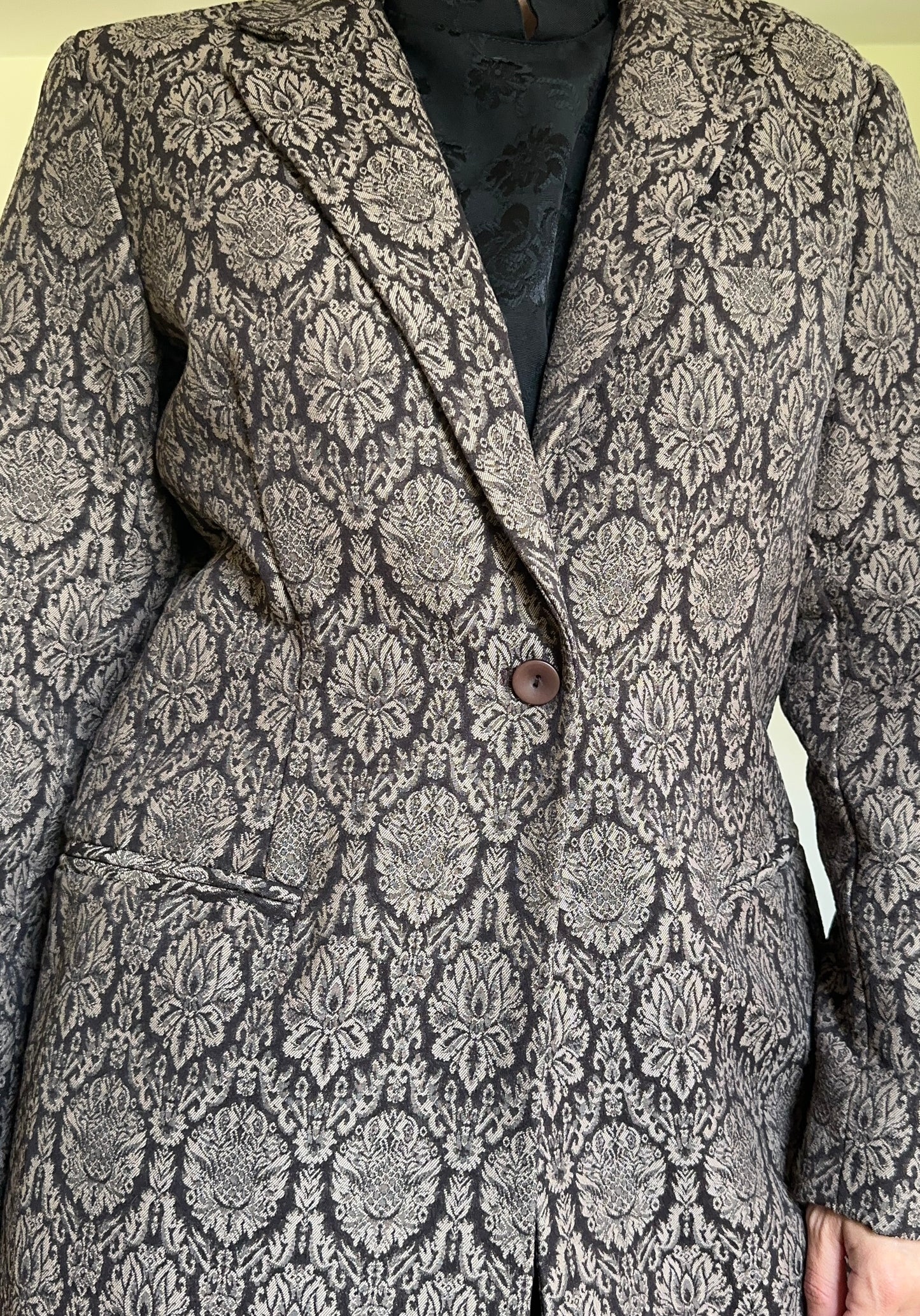 Brocade Vampire Goth Jacket M-L