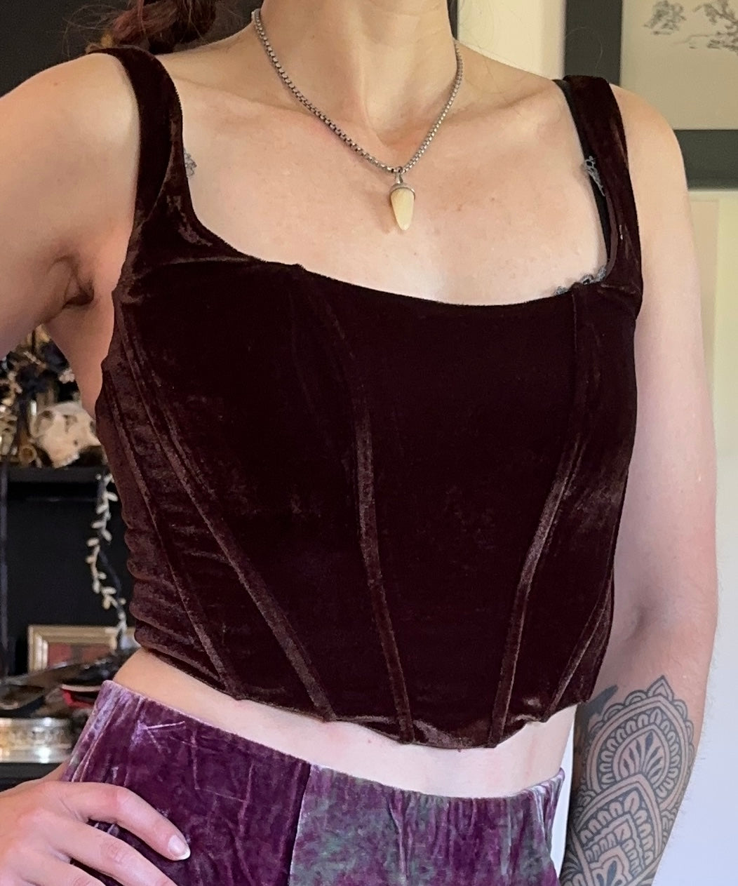 Velvet Bodice Top XS/S