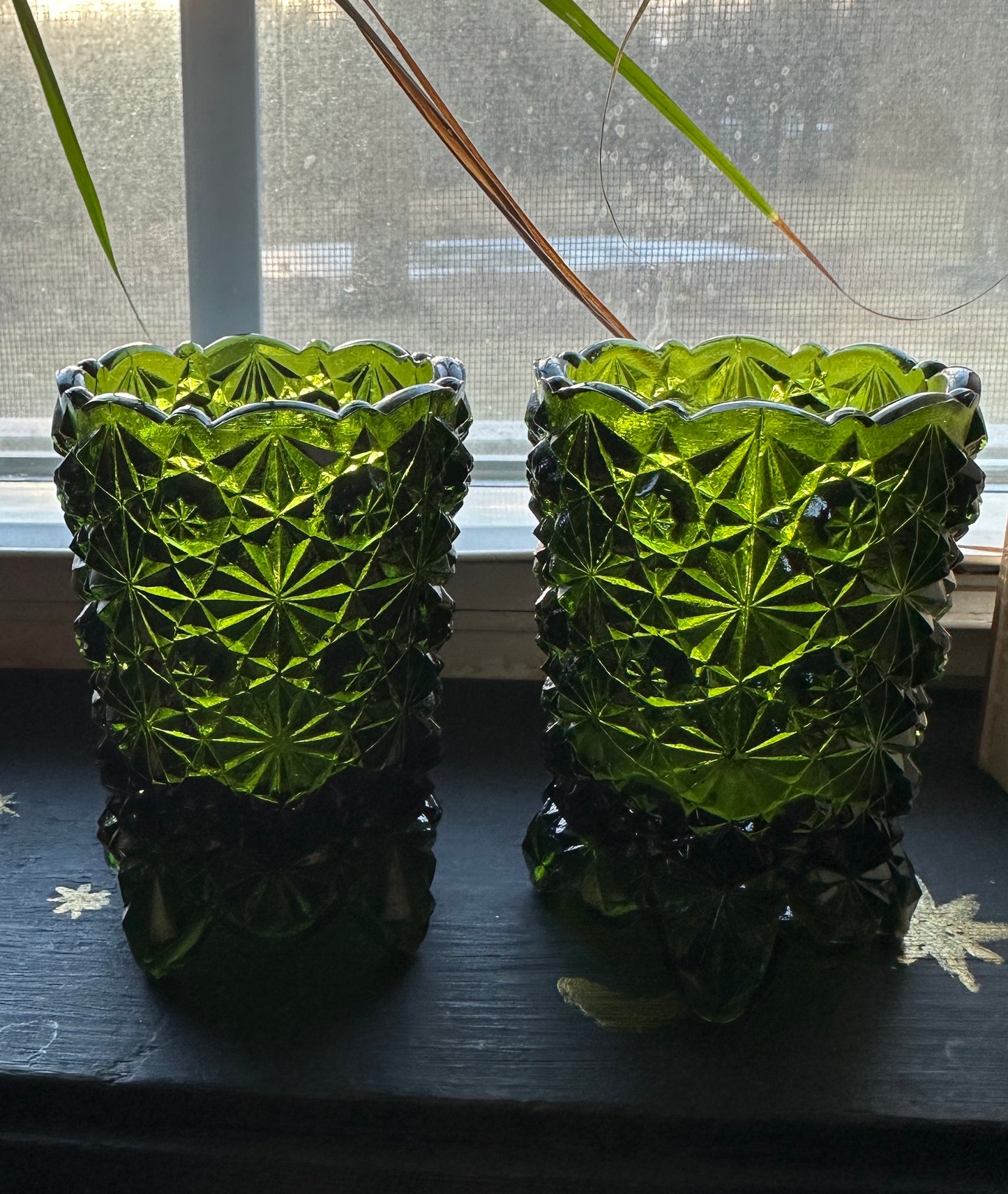 Cut Glass Votive Candle Holders