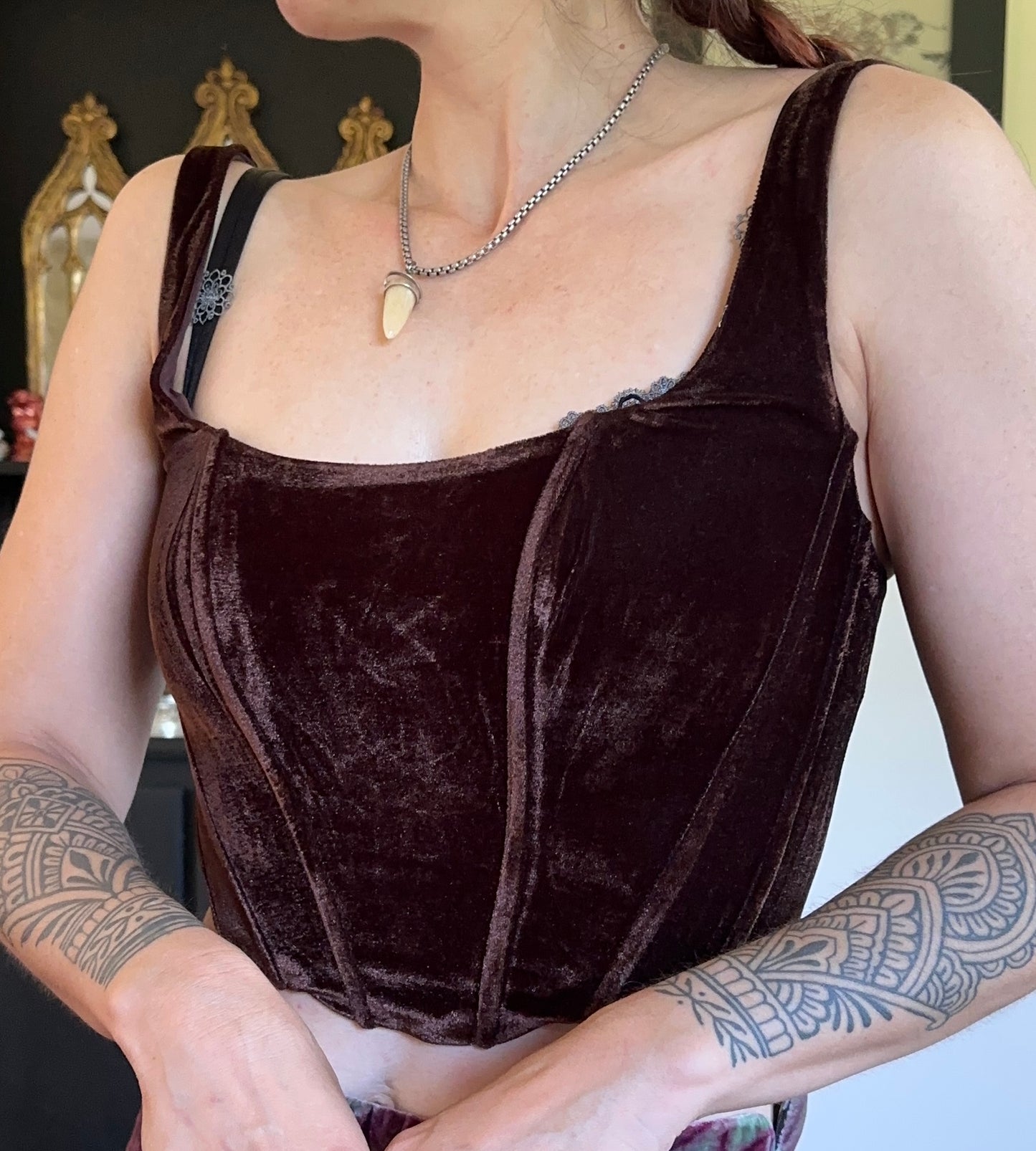 Velvet Bodice Top XS/S