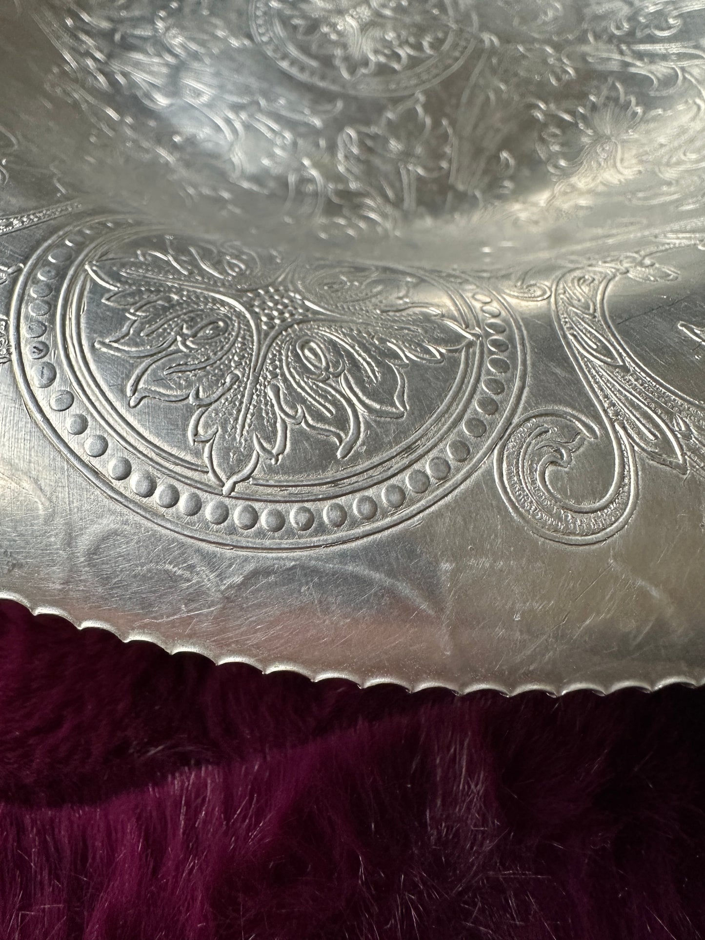 Engraved Renaissance Revival Dish