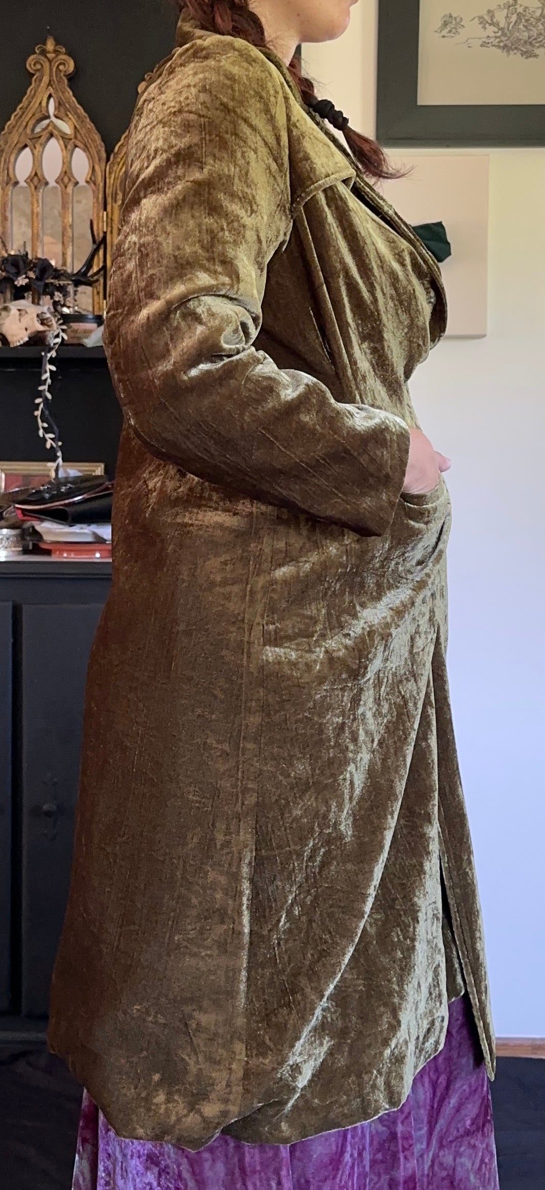 Velvet Longline Jacket S/M