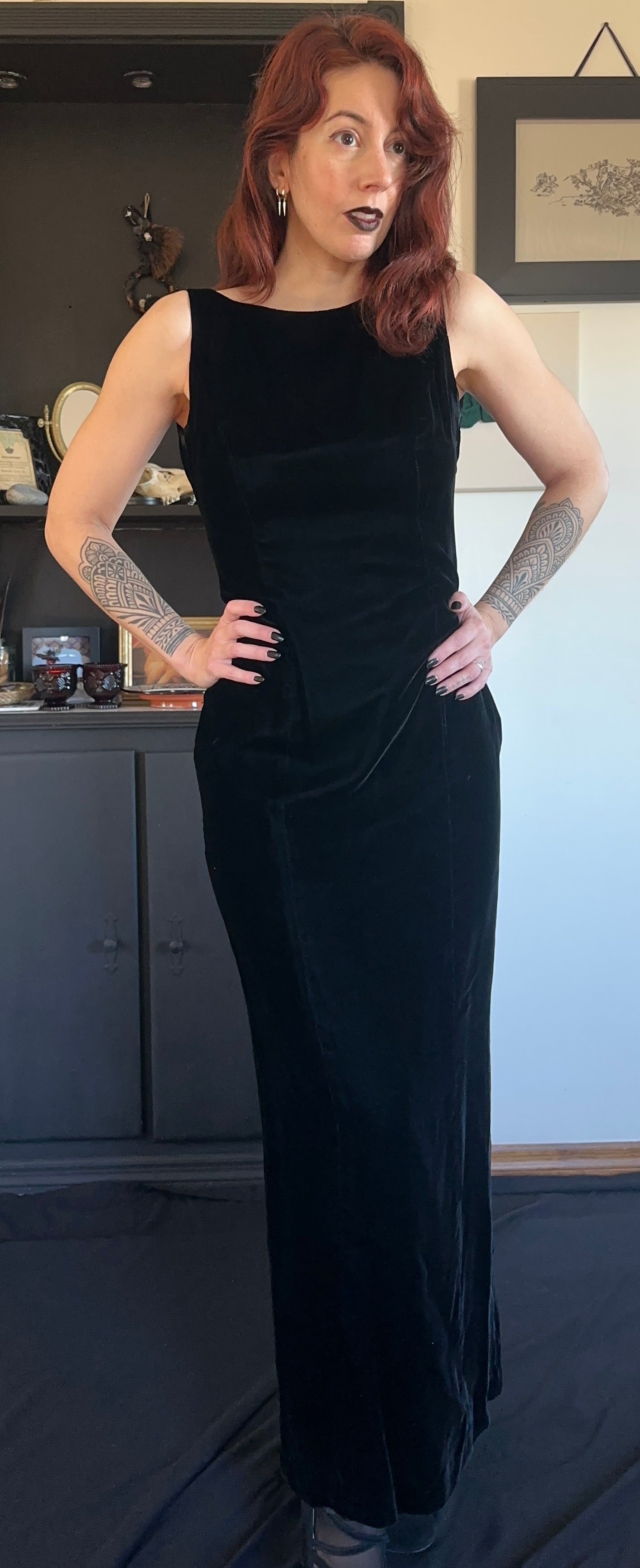 Laundry by Shelli Segal Velvet Gown SZ 6