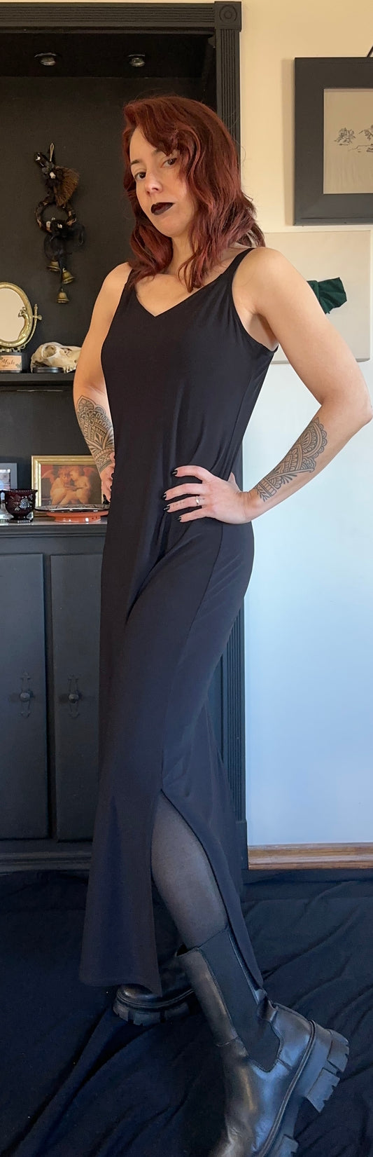 90s Stretch Slip Dress M