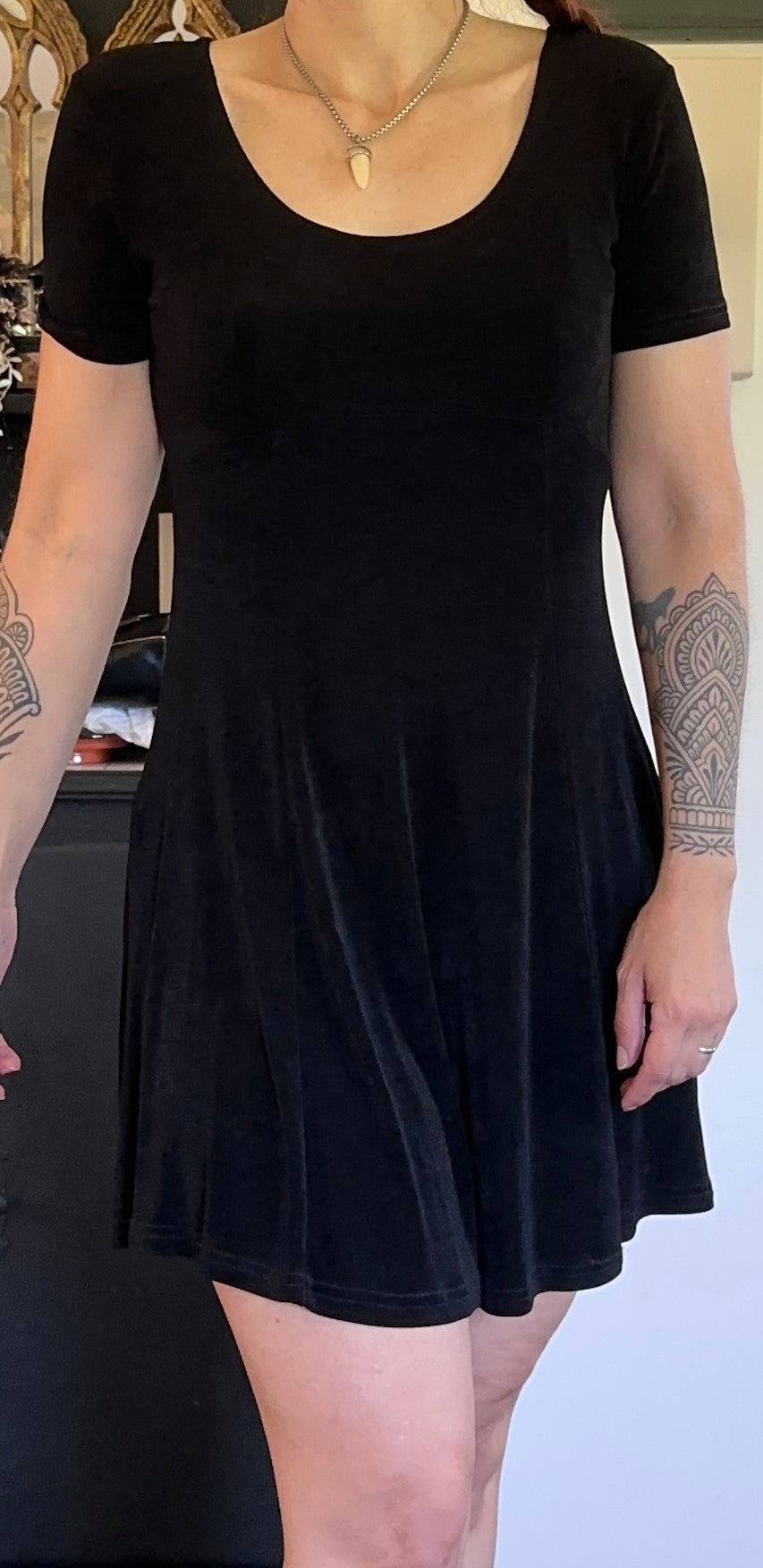 Softgoth Flared Dress S