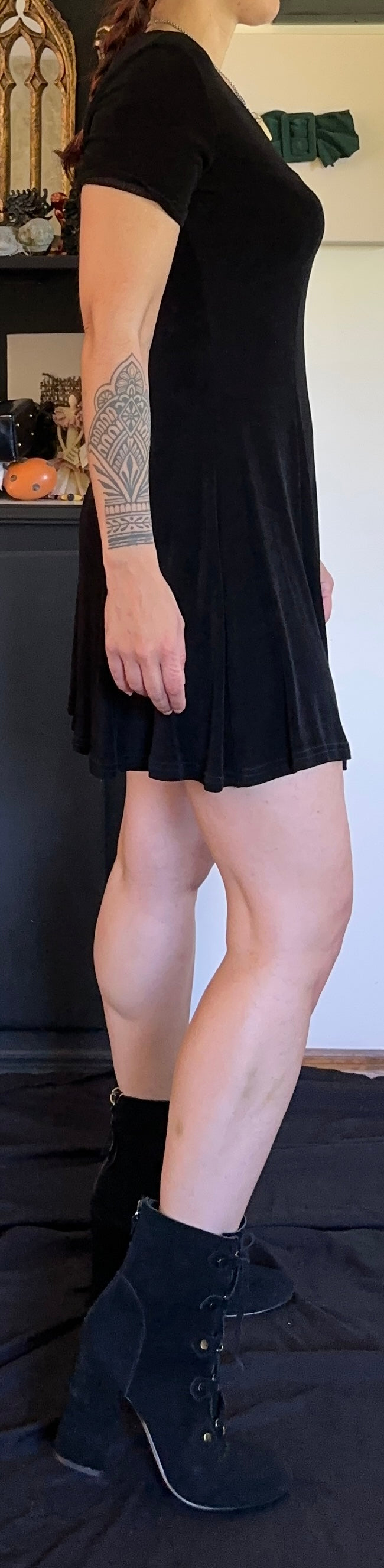 Softgoth Flared Dress S