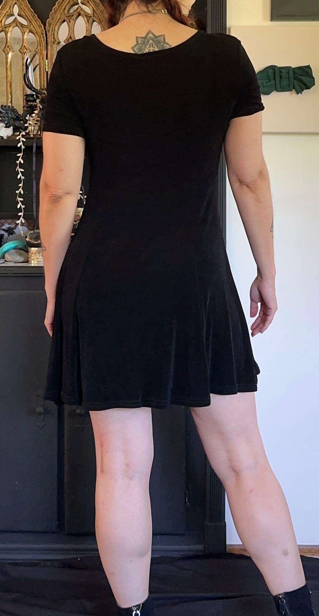 Softgoth Flared Dress S