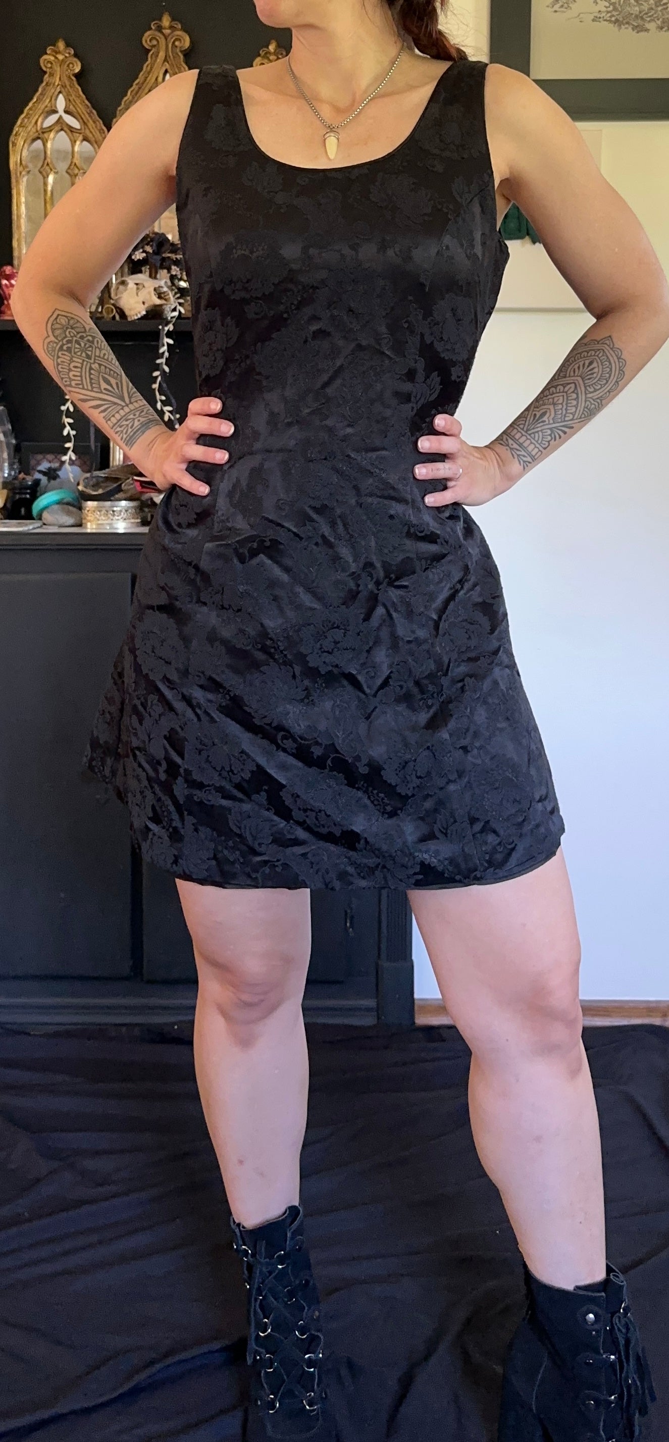 Betsey Johnson Softgoth Dress SZ 12