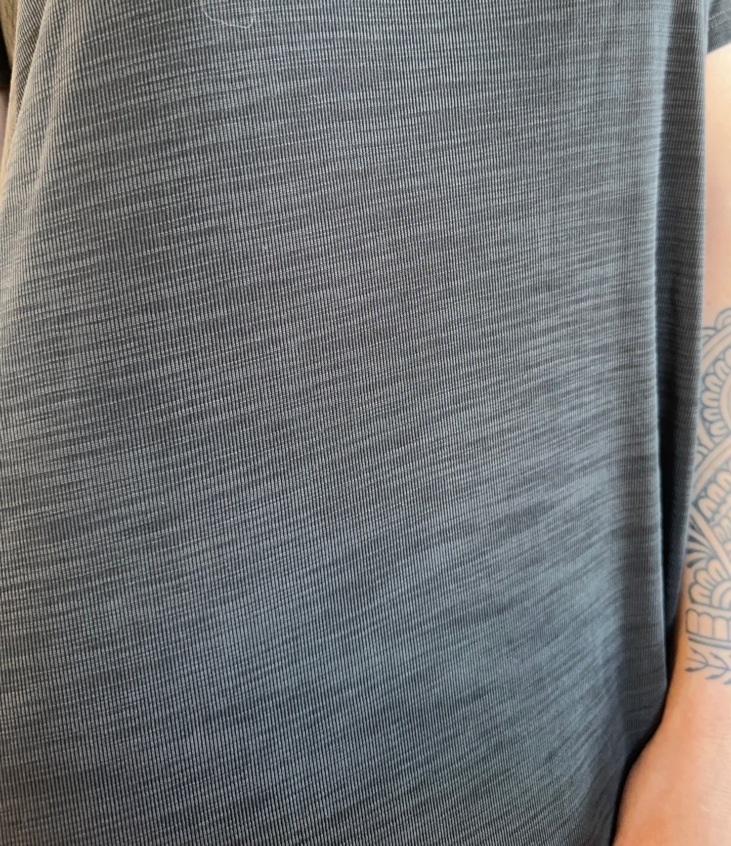 Ribbed T-Shirt Dress L